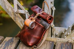 All Leather Ruck Sack in Rich Tan finally making a comeback!