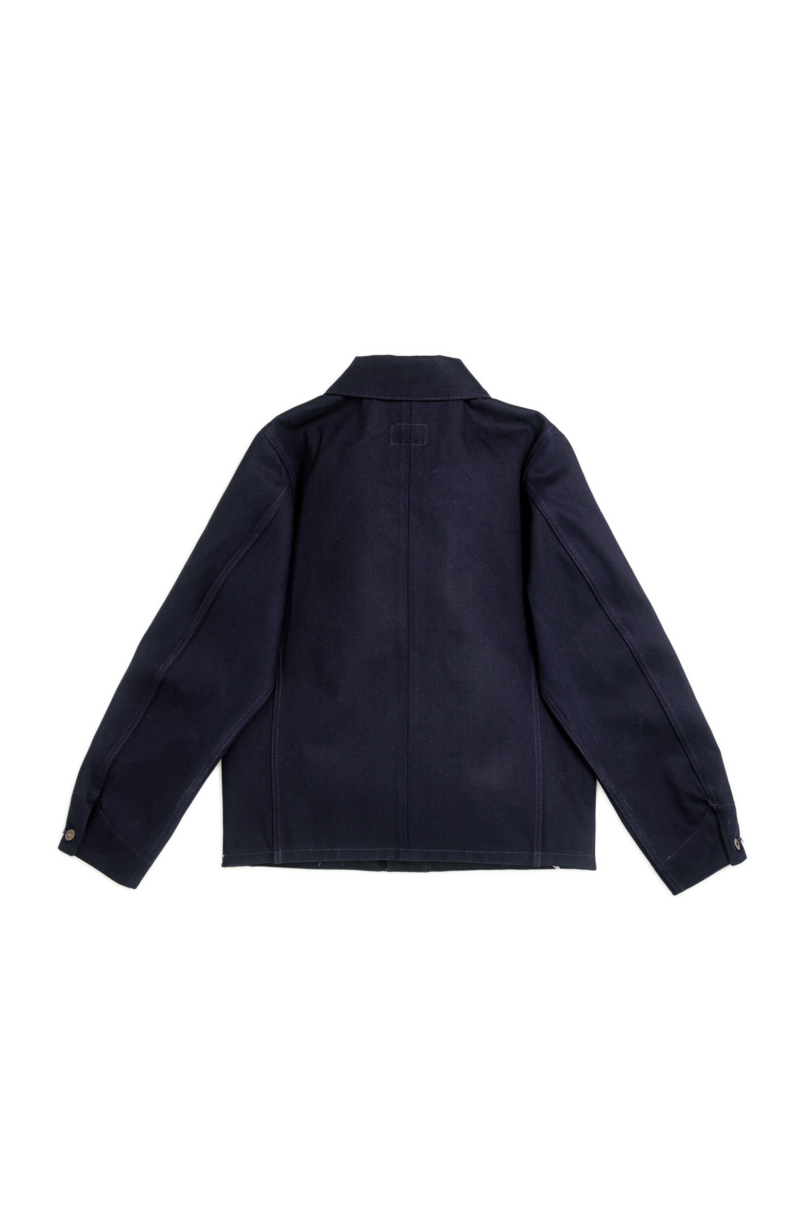 Amos Chore Coat - Indigo/Black - Rigid 14oz American Selvedge Denim