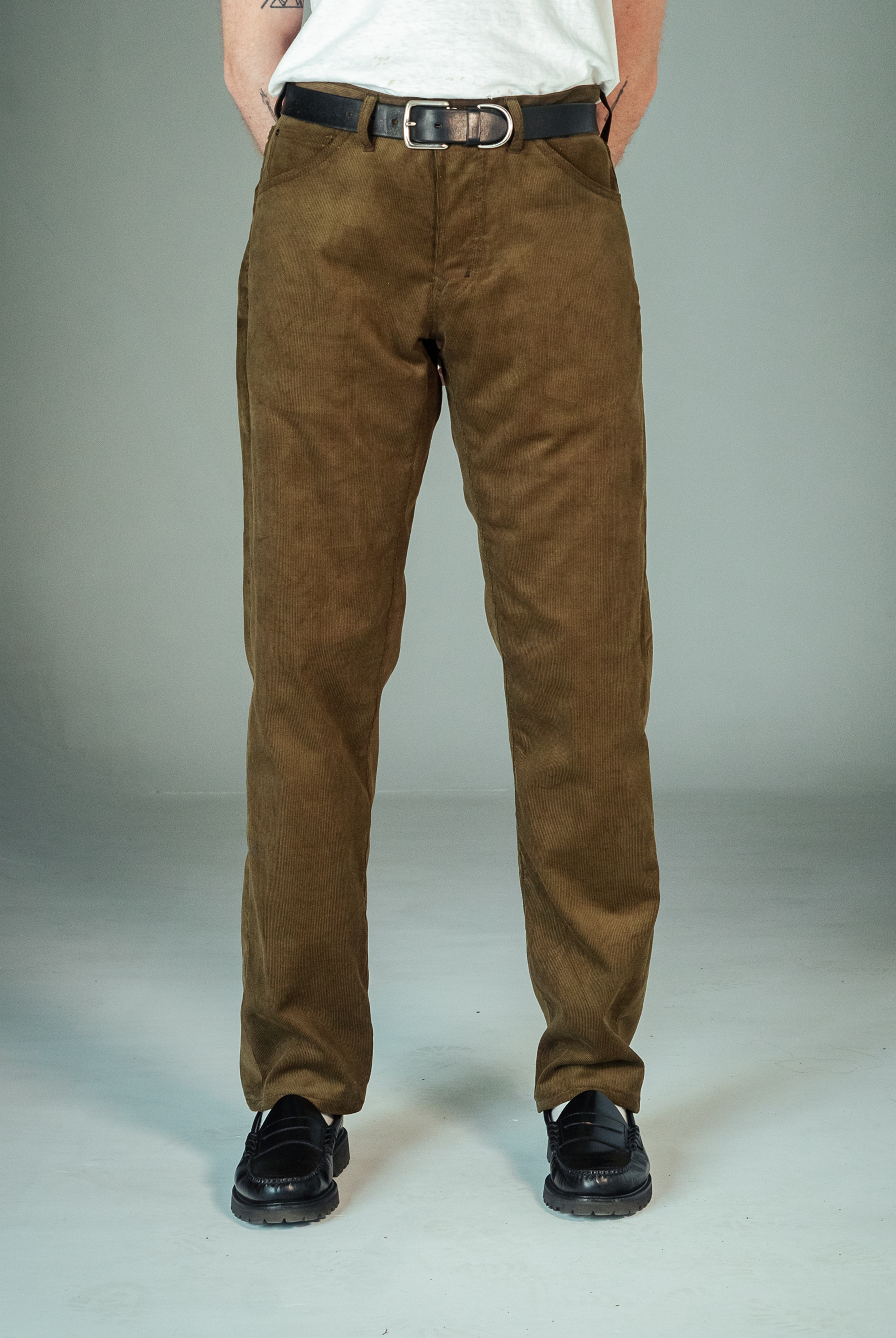Stratton Straight - Olive Corduroy