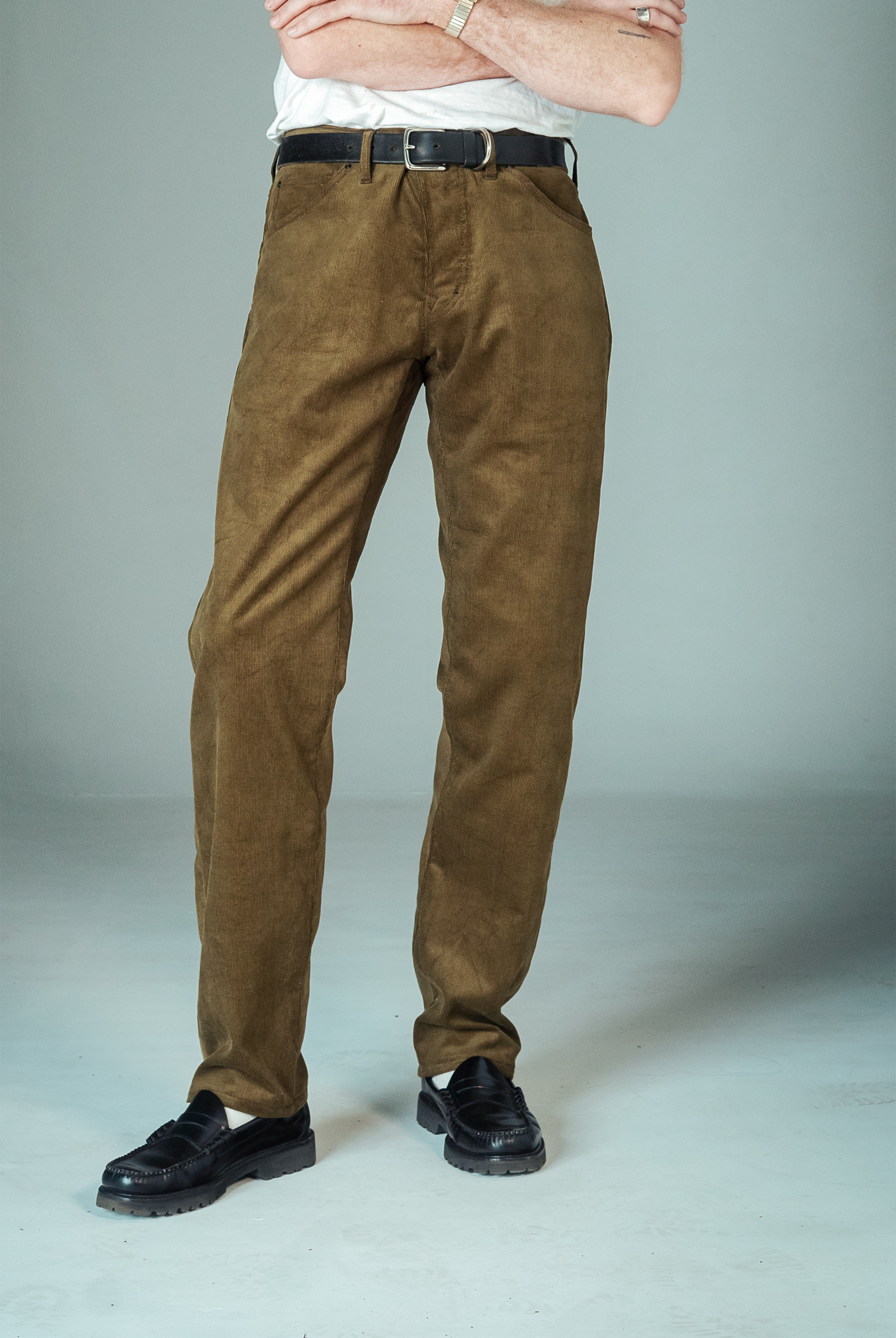 Stratton Straight - Olive Corduroy