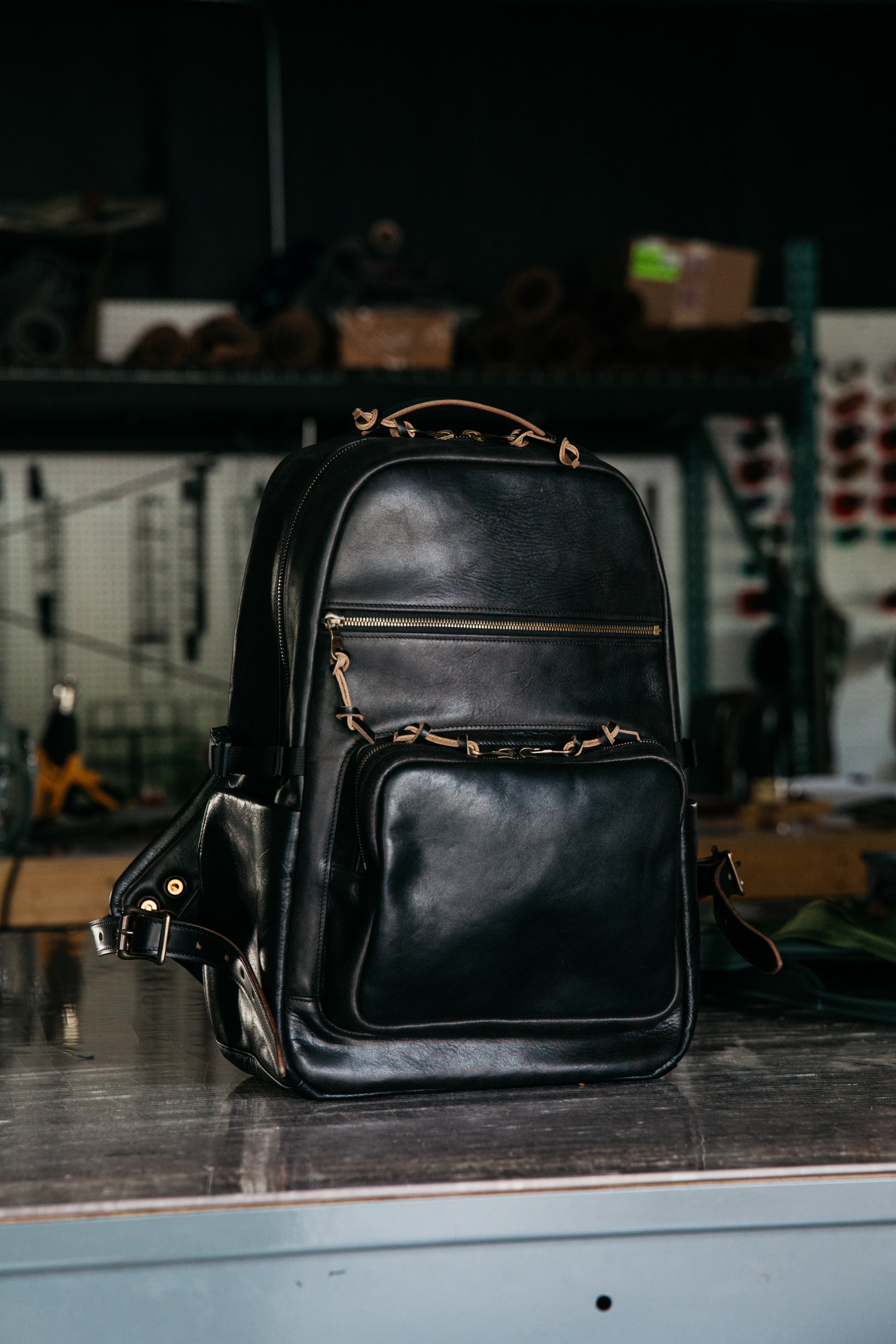 Field Pack - Tumbled Black Chromexcel Horsehide