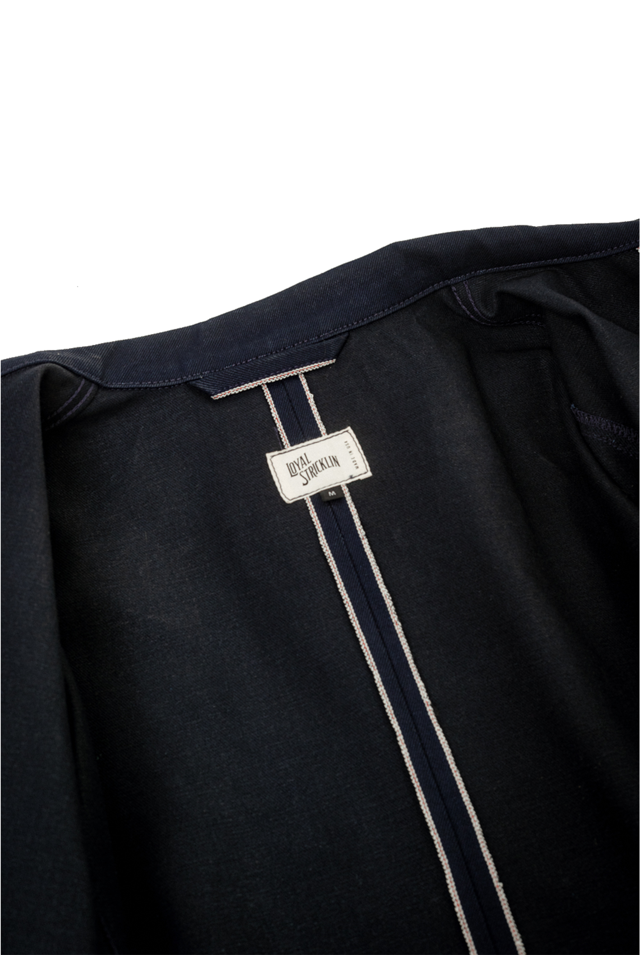 Amos Chore Coat - Indigo/Black - Rigid 14oz American Selvedge Denim - Preorder