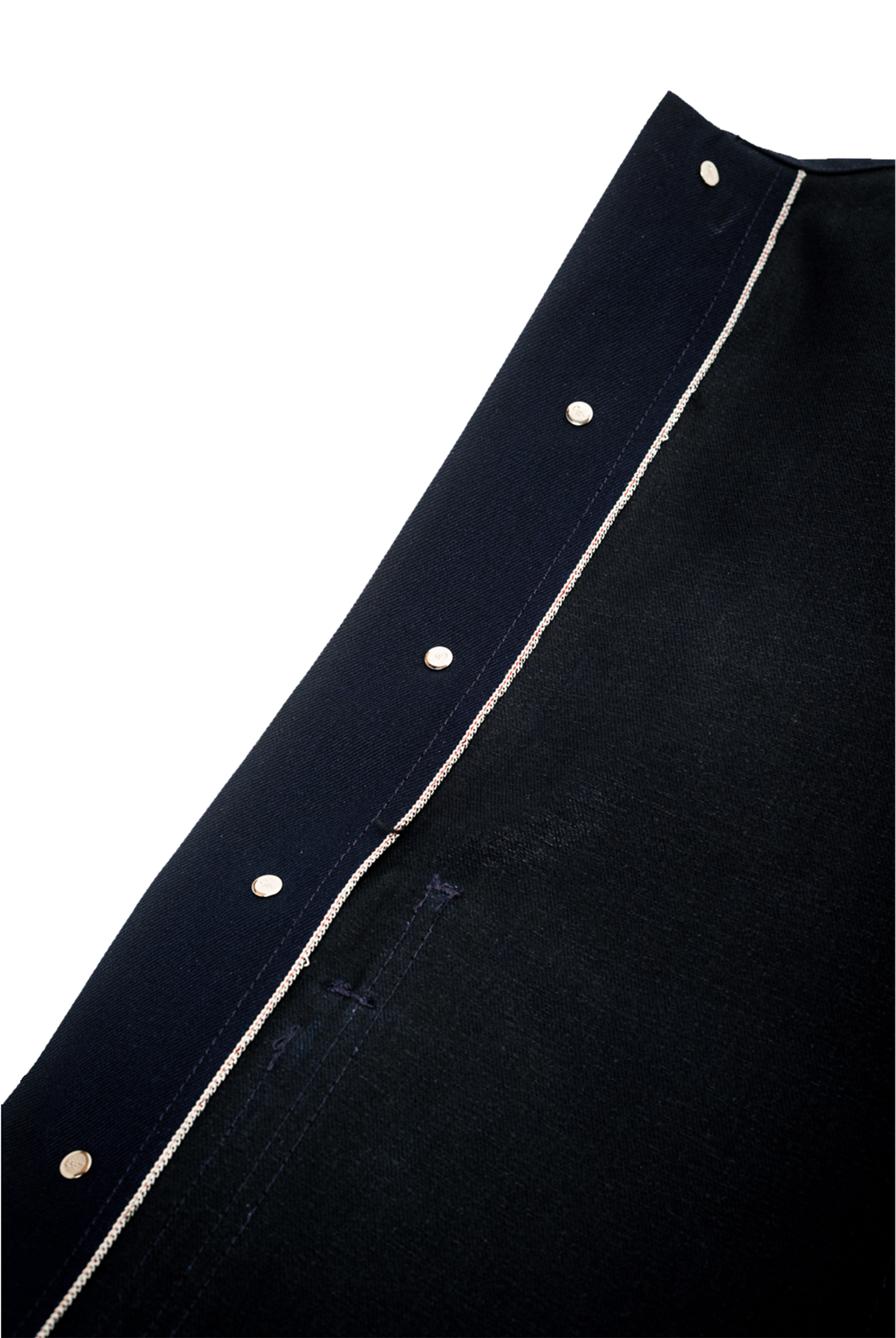 Amos Chore Coat - Indigo/Black - Rigid 14oz American Selvedge Denim