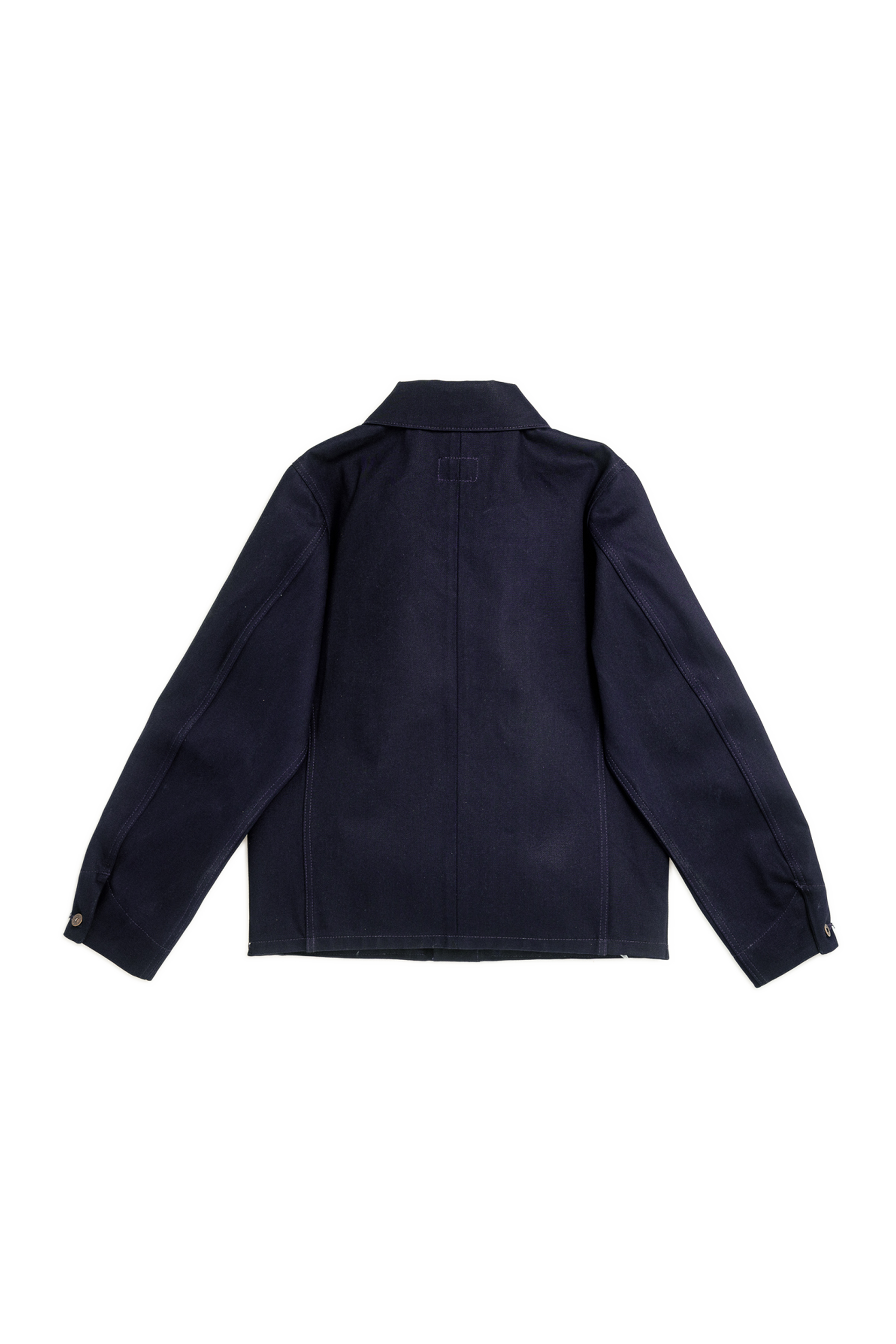 Amos Chore Coat - Indigo/Black - Rigid 14oz American Selvedge Denim