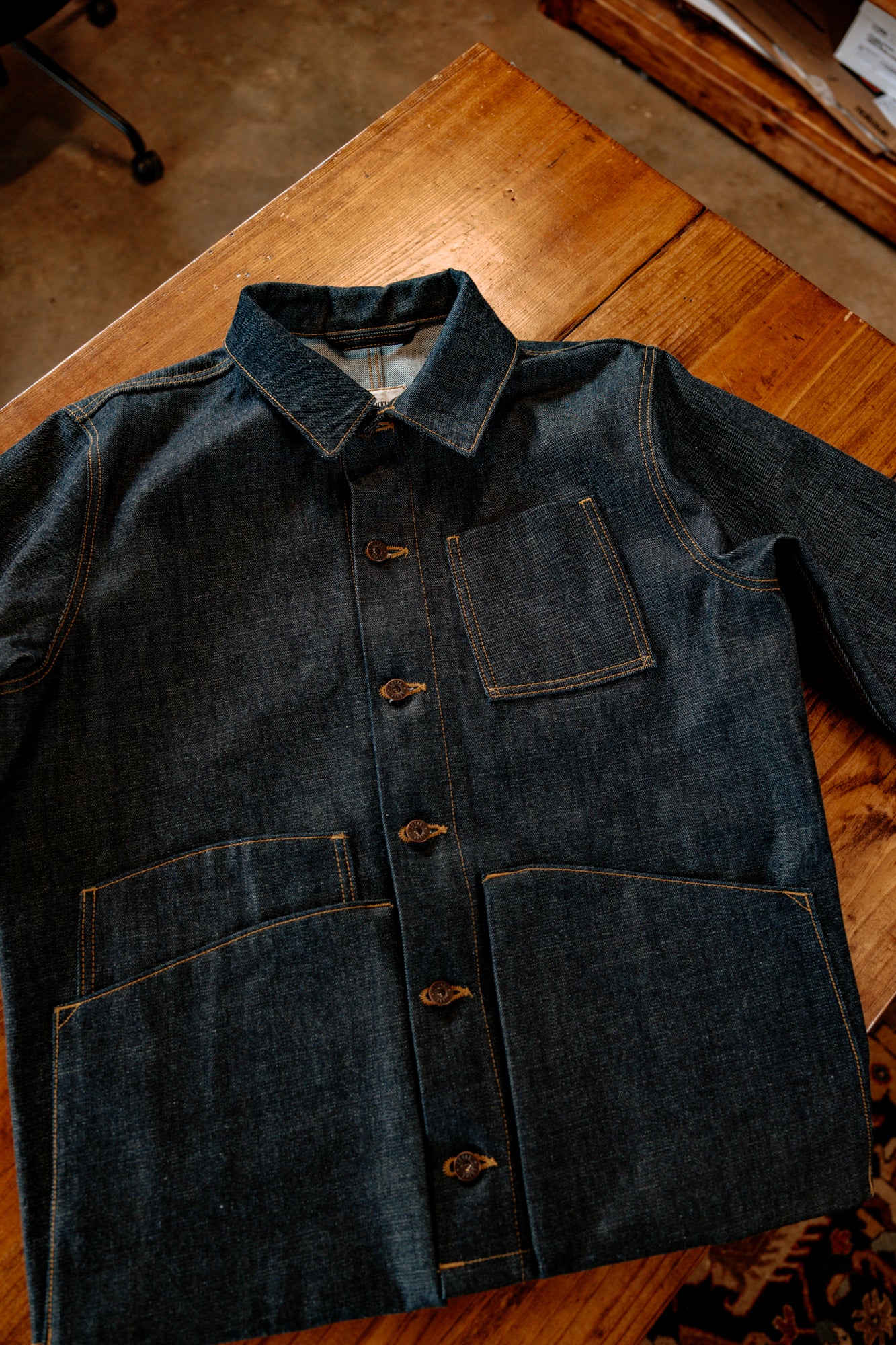 Amos Chore Coat - 15oz Japanese Denim