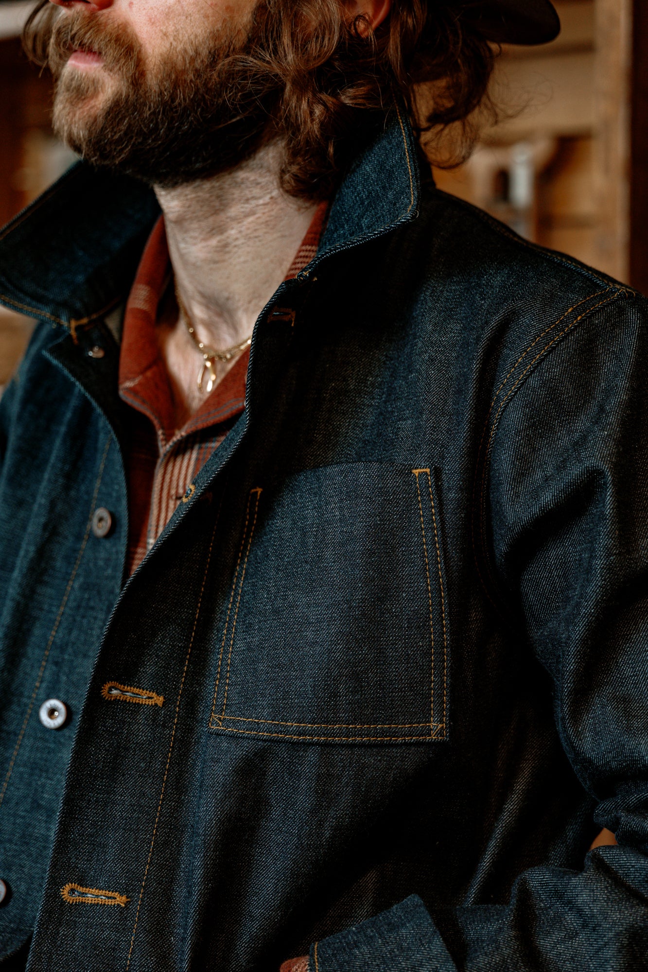 Amos Chore Coat - 15oz Japanese Denim