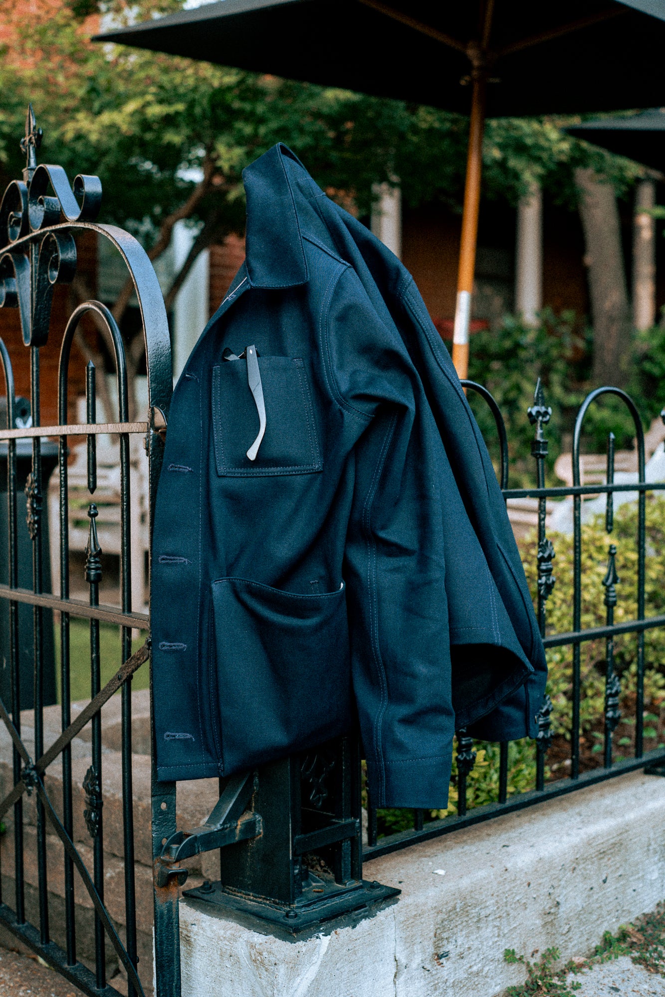 Amos Chore Coat - Indigo/Black - OLD FIT -2.5 / 3XL