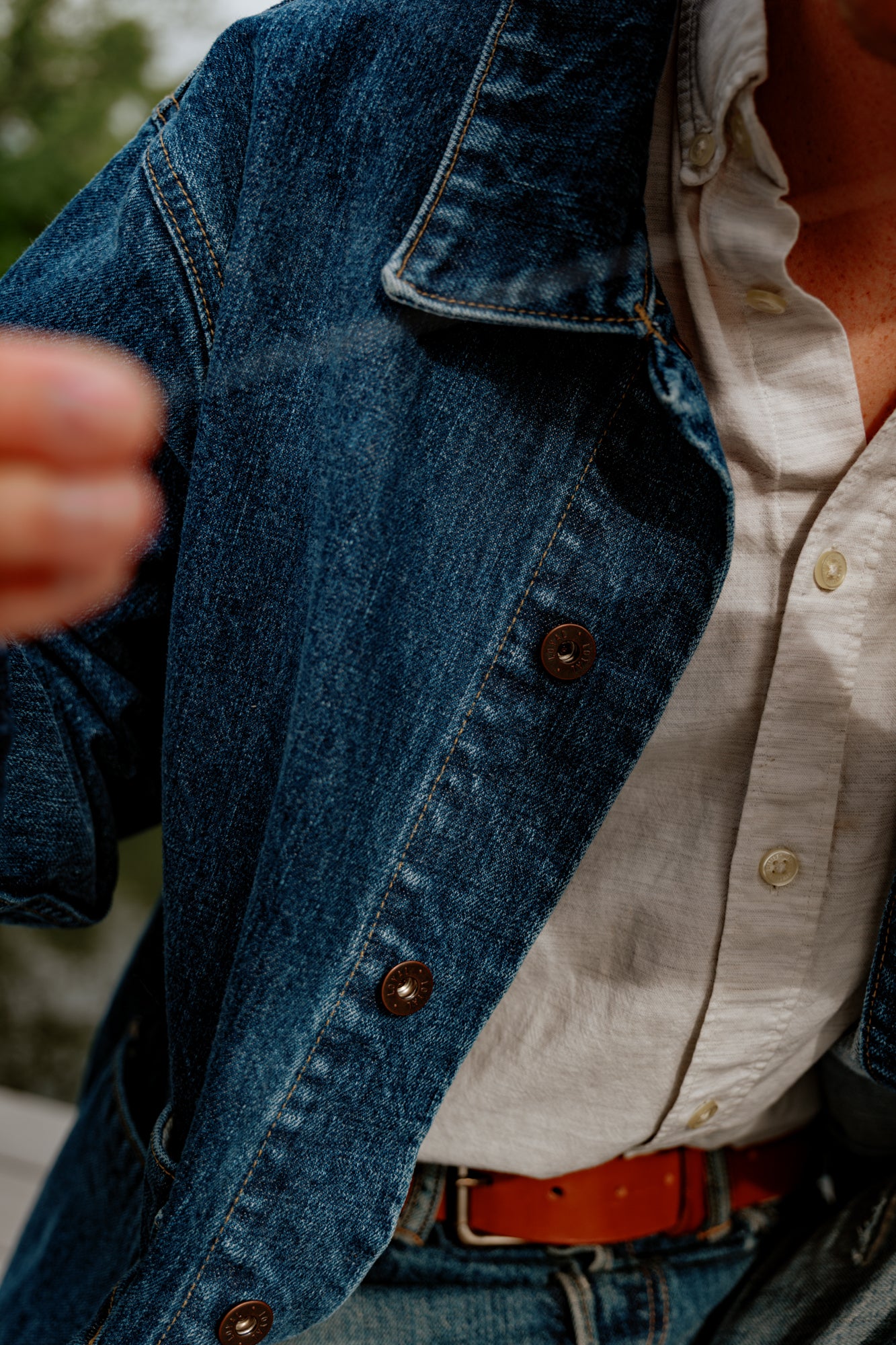 Amos Chore Coat - Stonewashed Japanese Denim