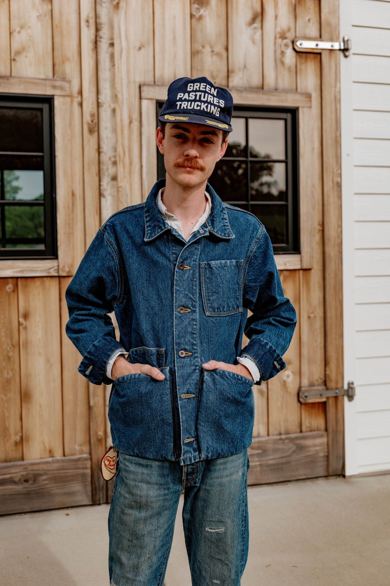 Amos Chore Coat - Stonewashed Japanese Denim