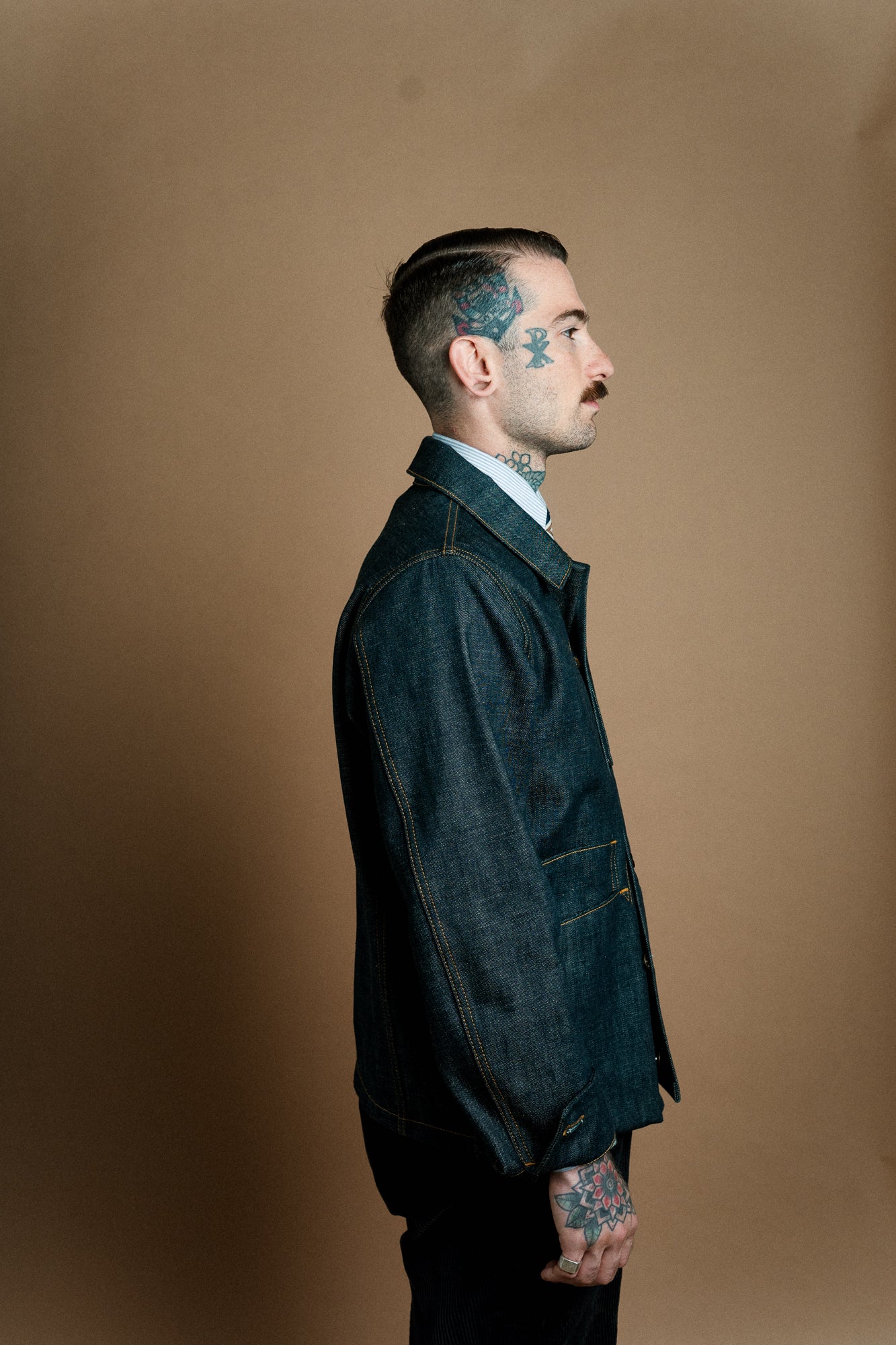 Amos Chore Coat - Rigid 15oz Japanese Selvedge Denim