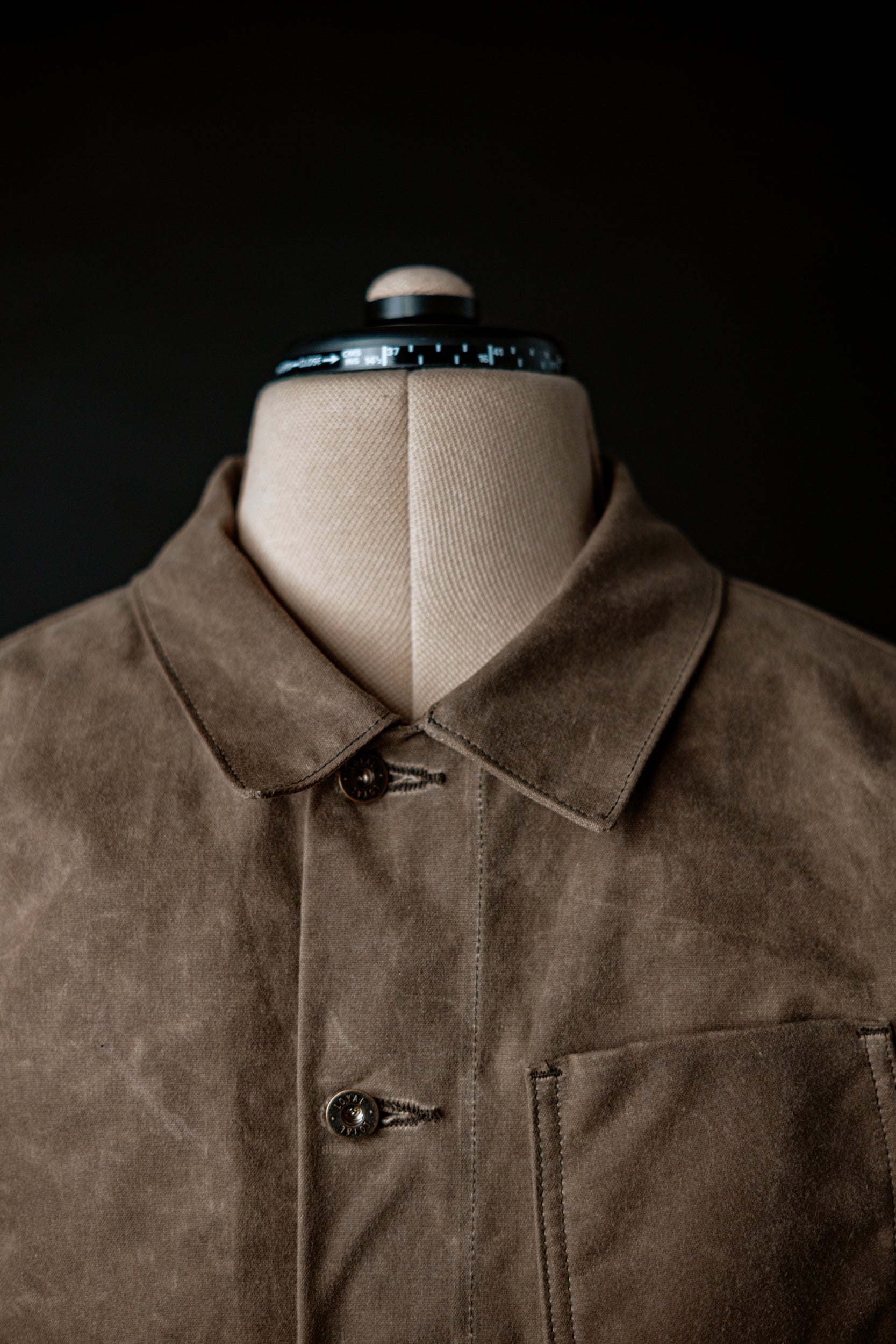 Amos Chore Coat - Dark Oak Waxed Canvas