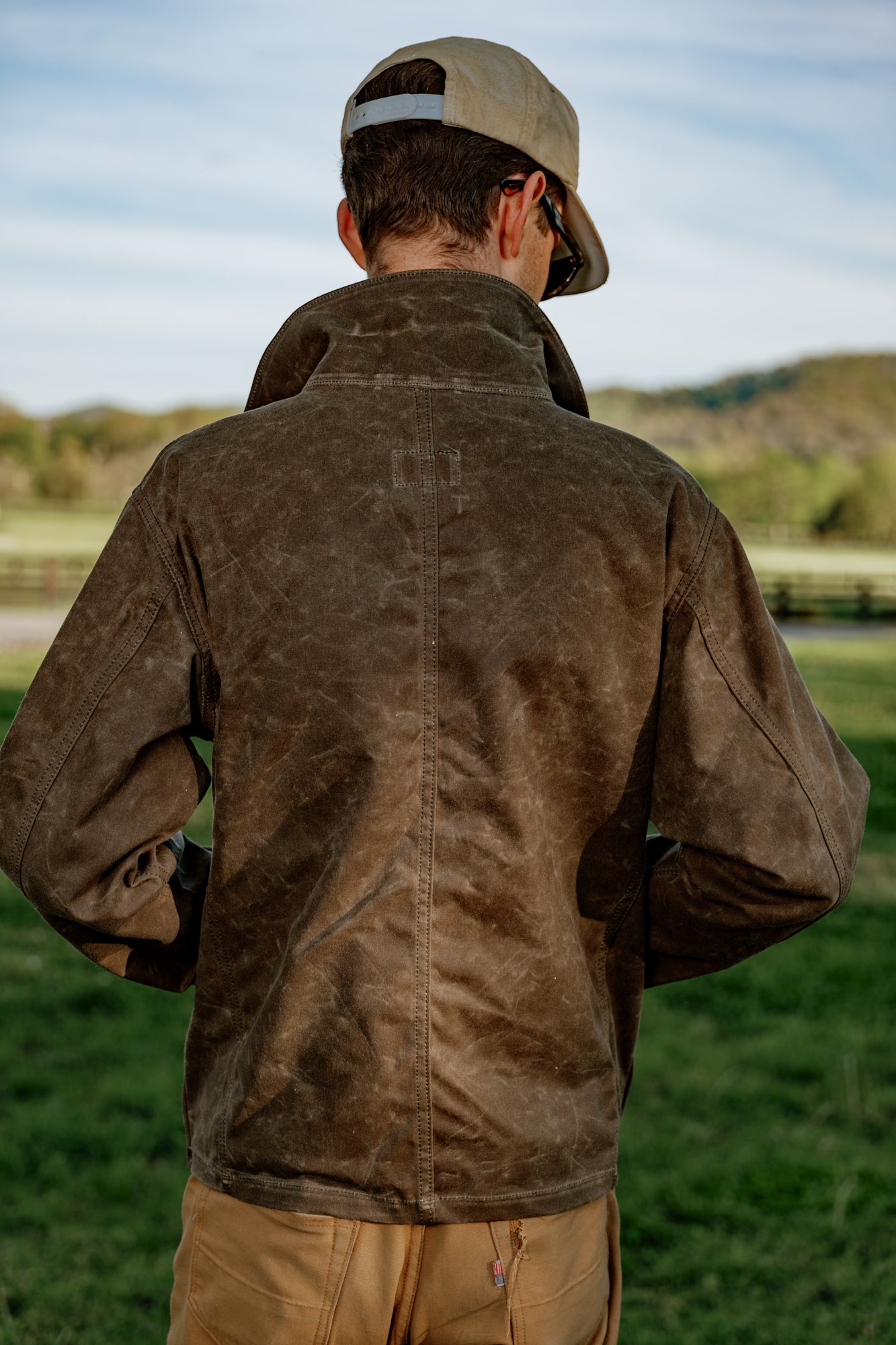 Amos Chore Coat - Dark Oak Waxed Canvas