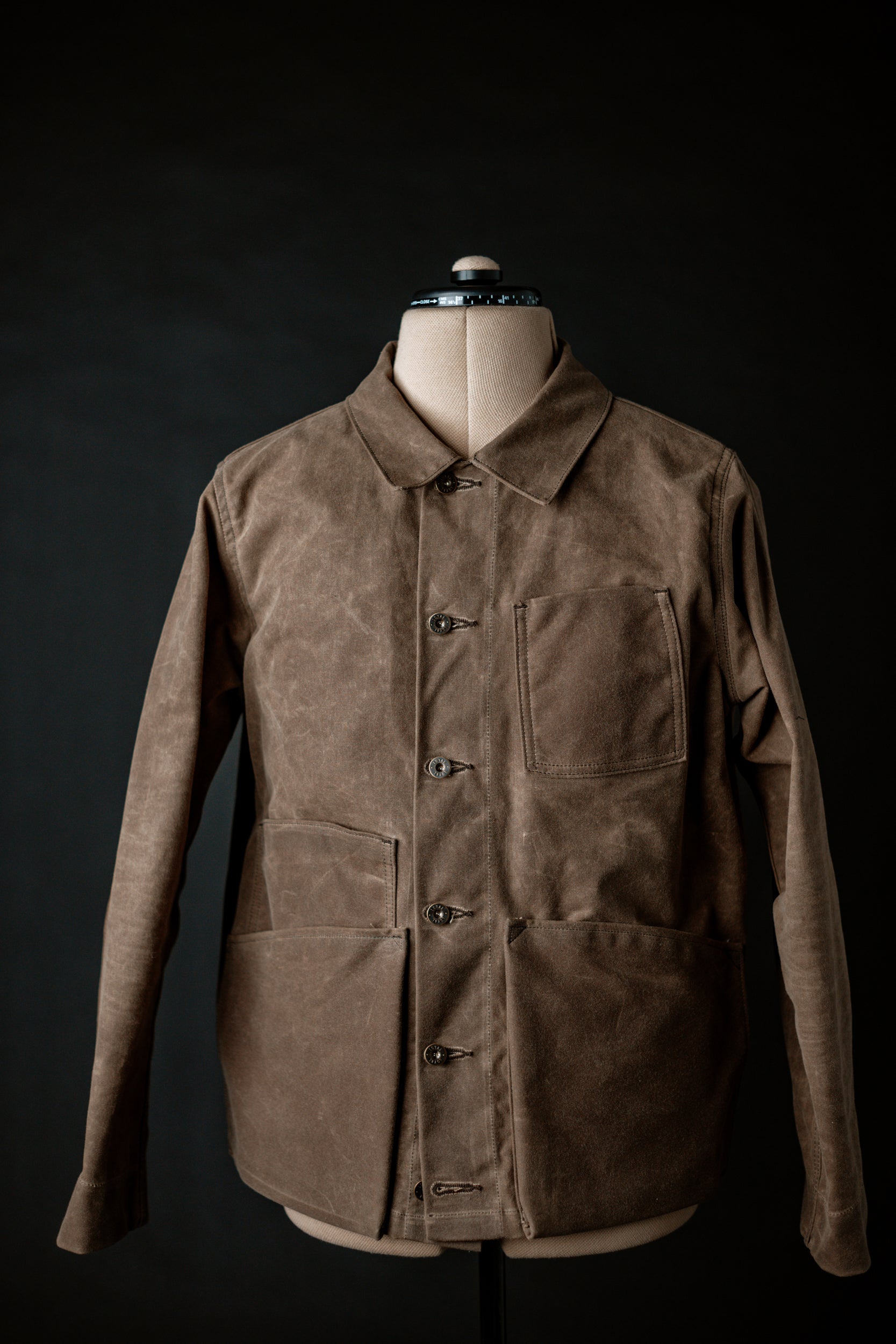 Amos Chore Coat - Dark Oak Waxed Canvas