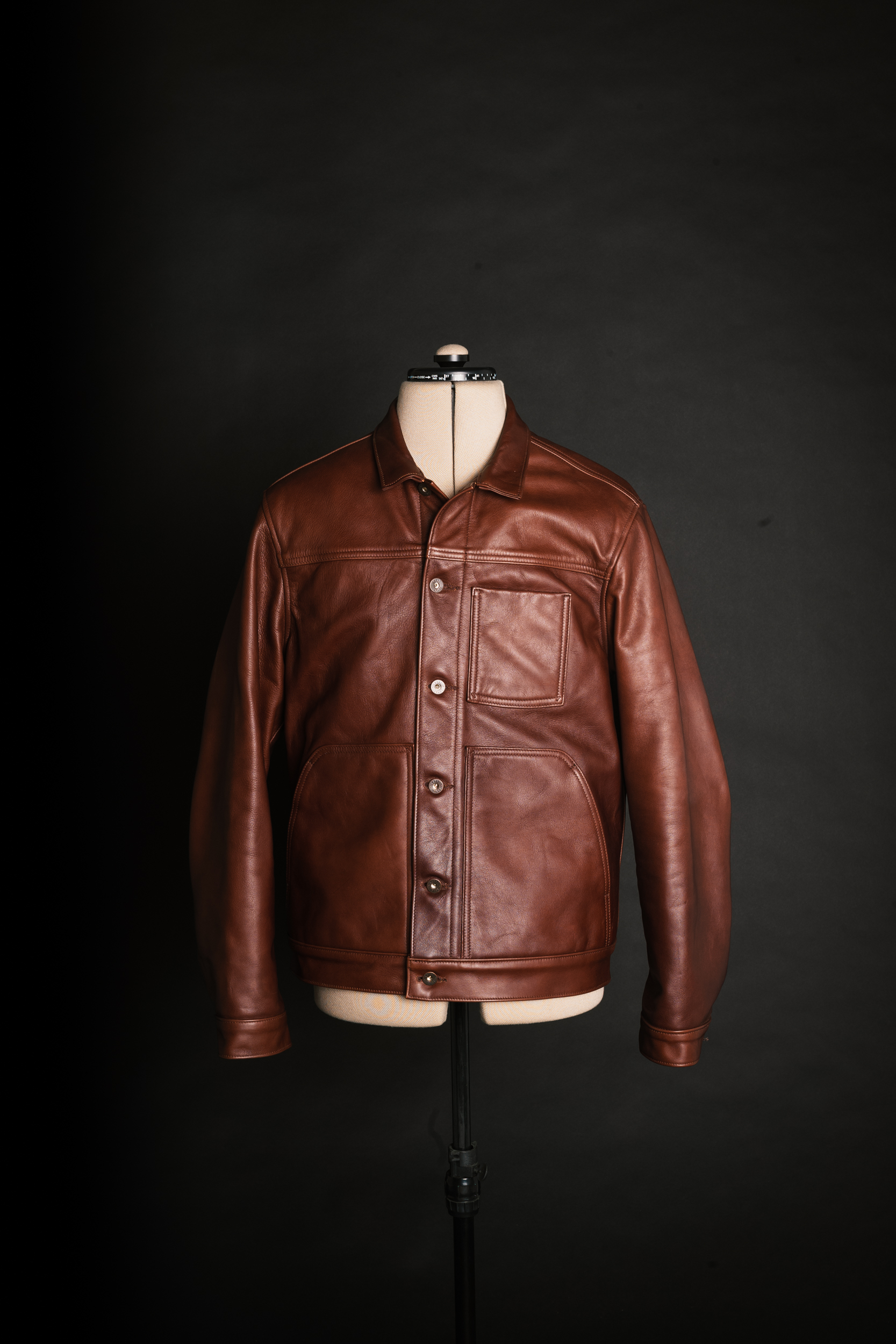 Wayman Jacket - Brown Italian Calfskin Leather