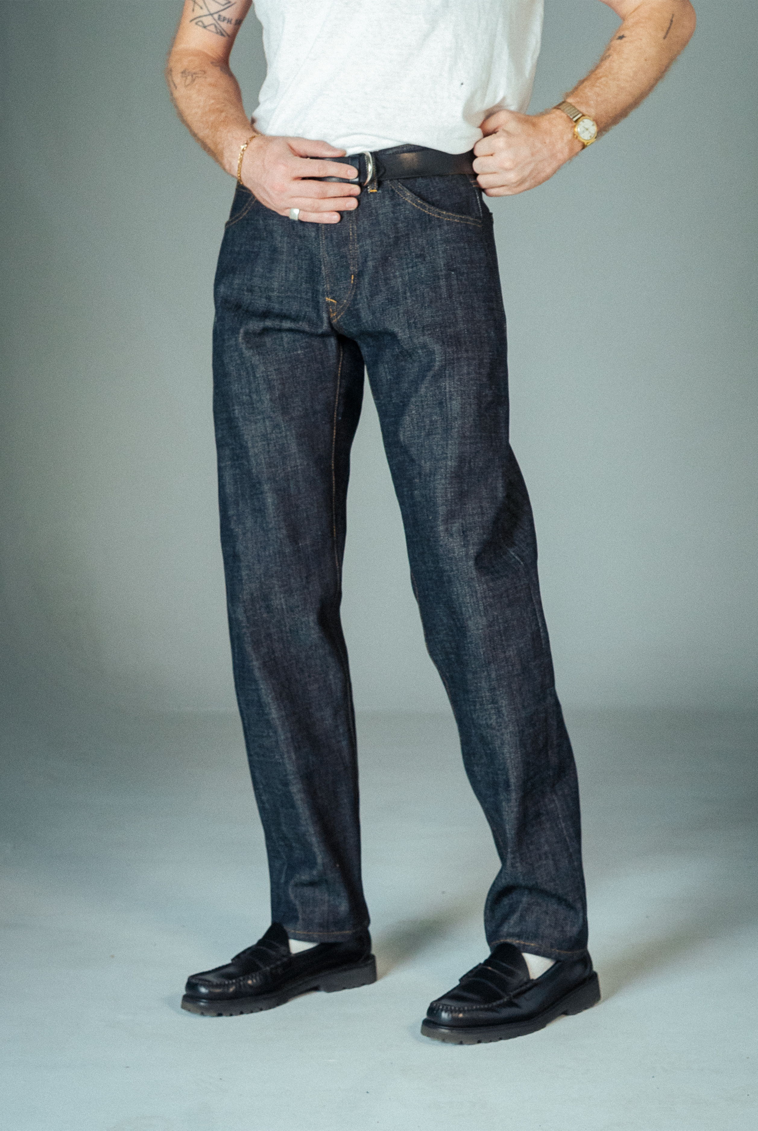 Stratton Straight Fit Jeans - 21oz Kuroki Denim