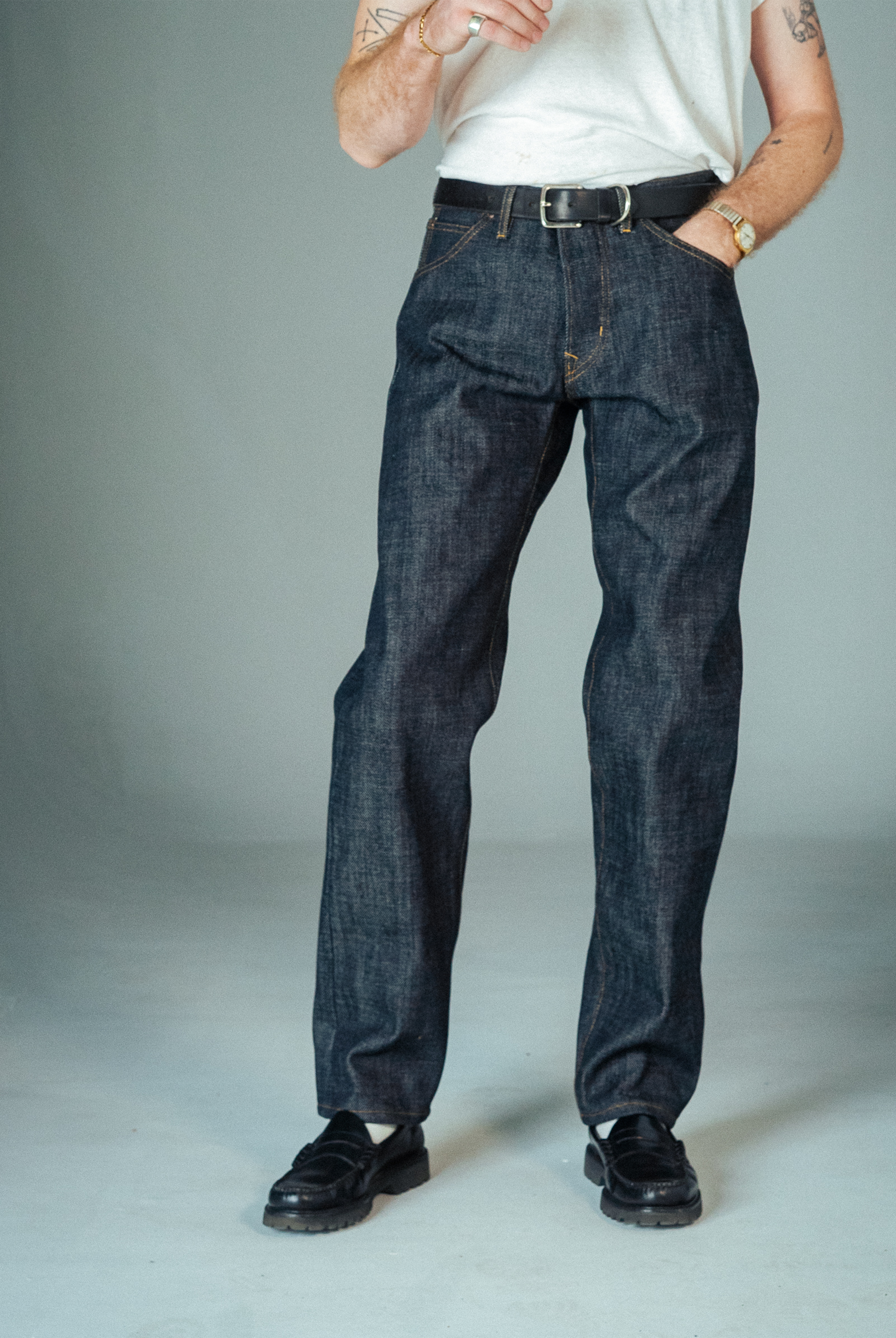Stratton Straight Fit Jeans - 21oz Kuroki Denim