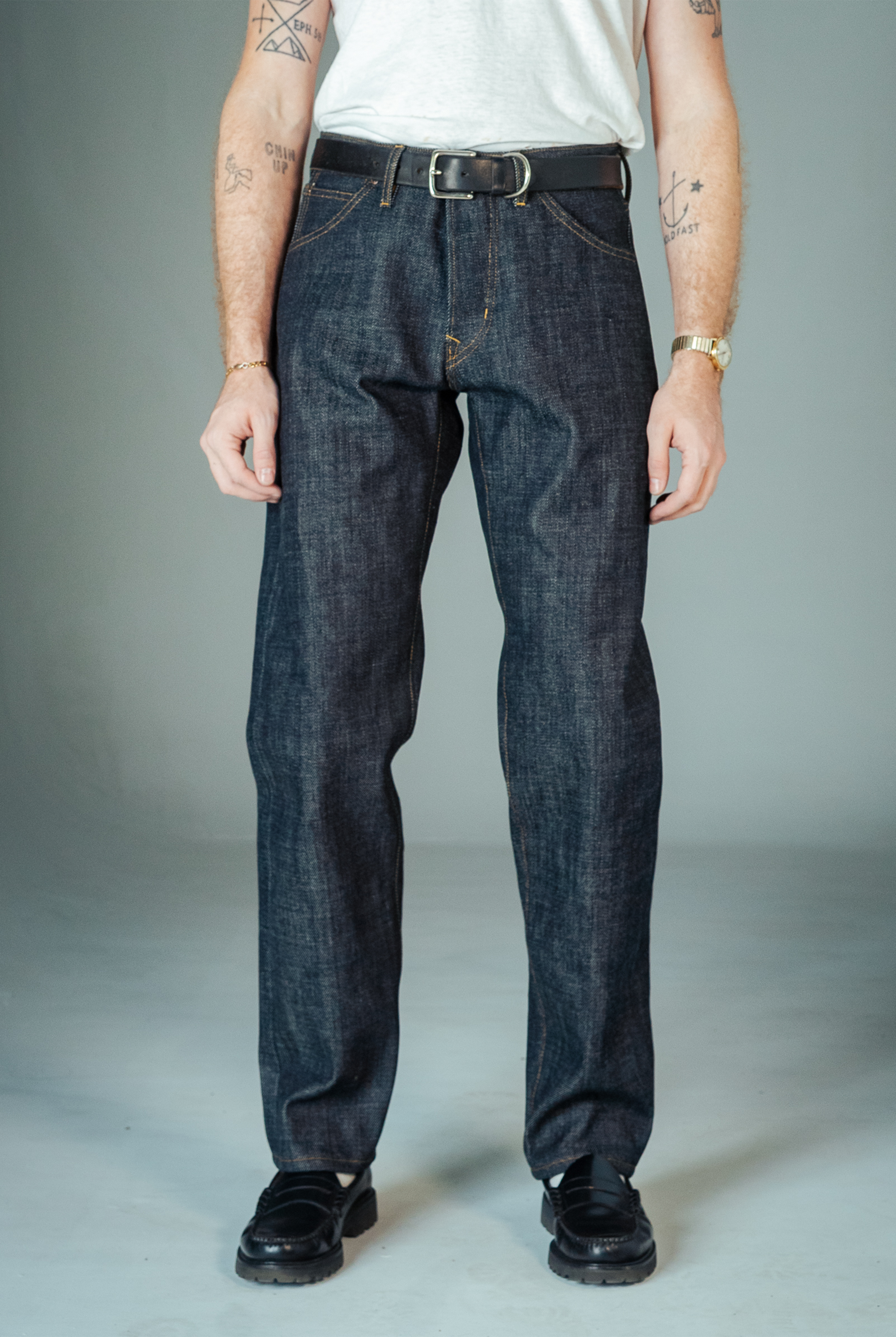 Stratton Straight Fit Jeans - 21oz Kuroki Denim
