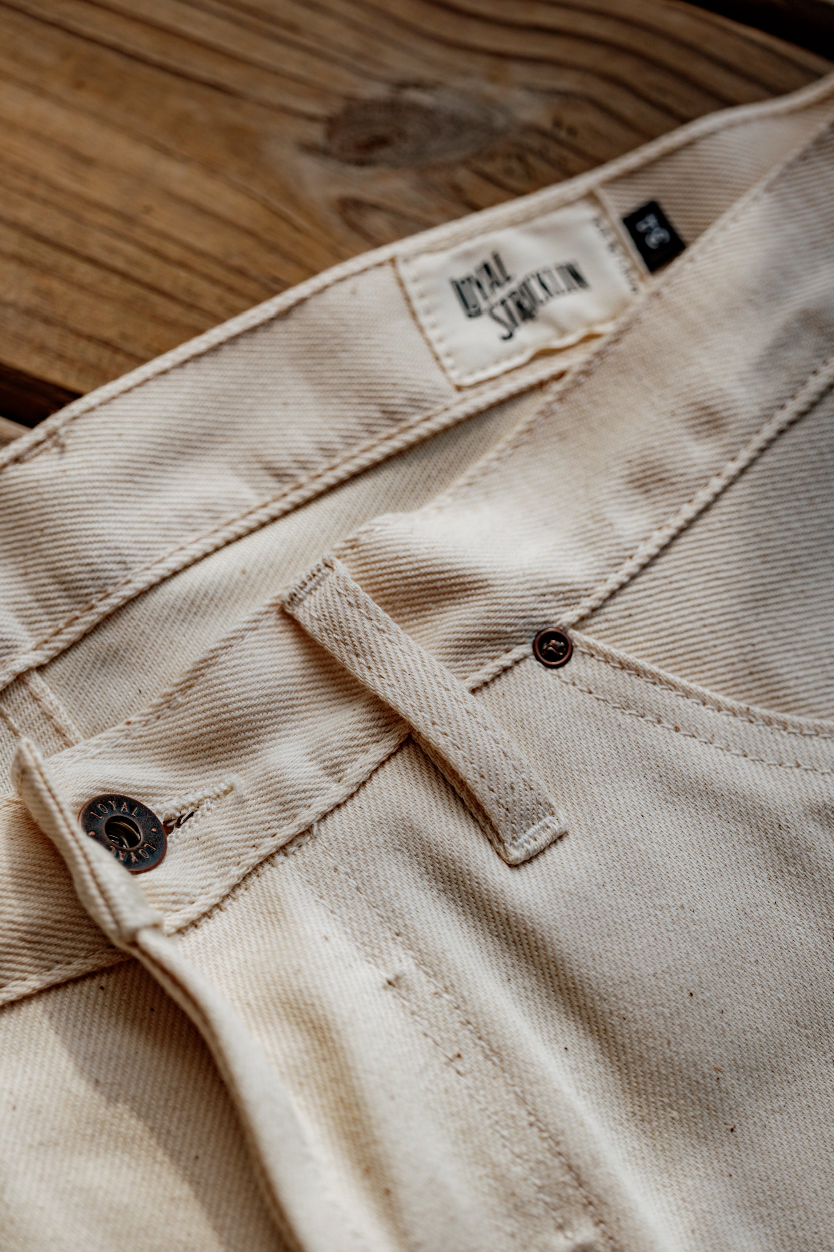 Holden Wide Leg- 11.25oz Ecru Selvedge - Cotton/Tencel
