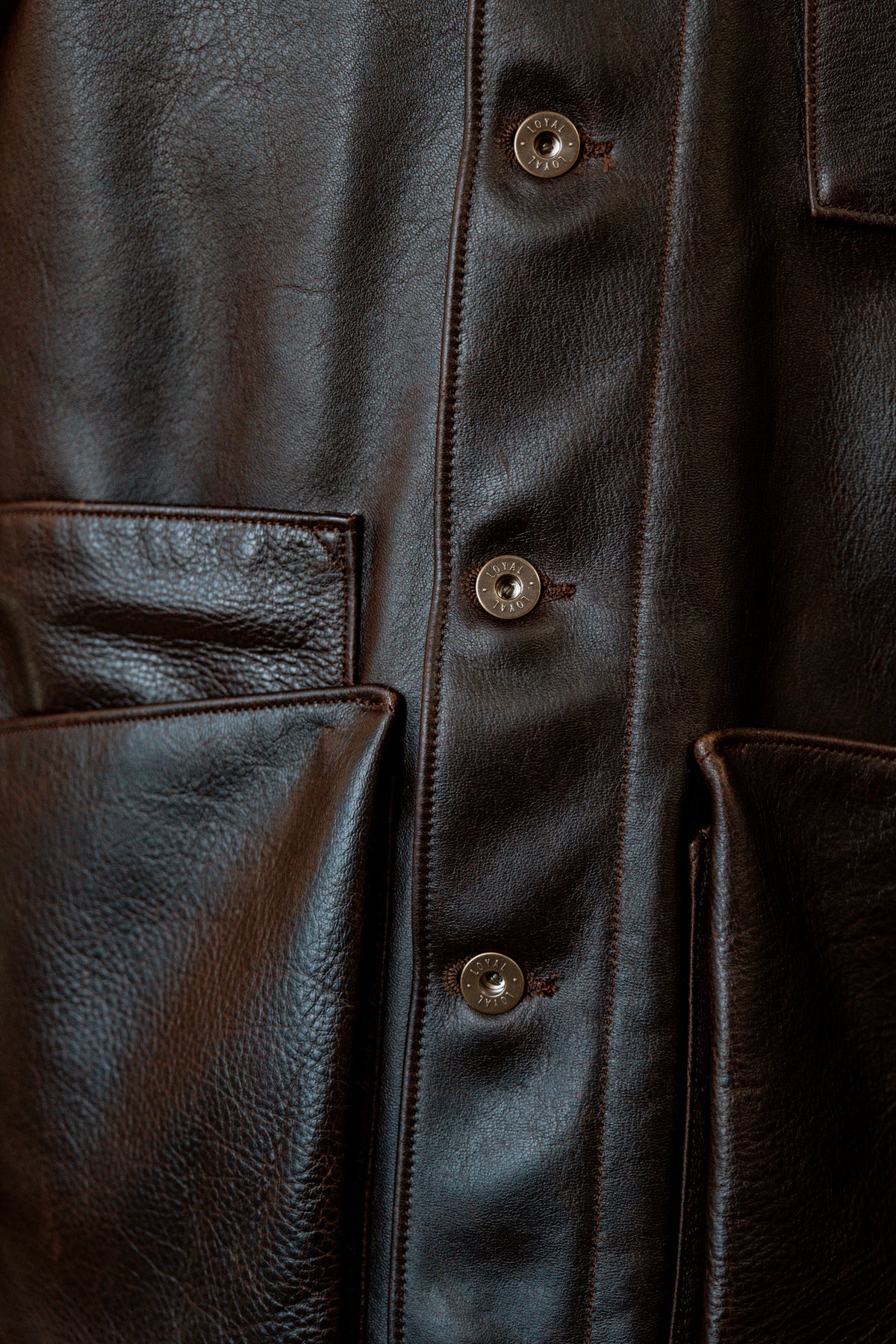 Amos Chore Coat - Espresso Pinnacle Horween Horsehide