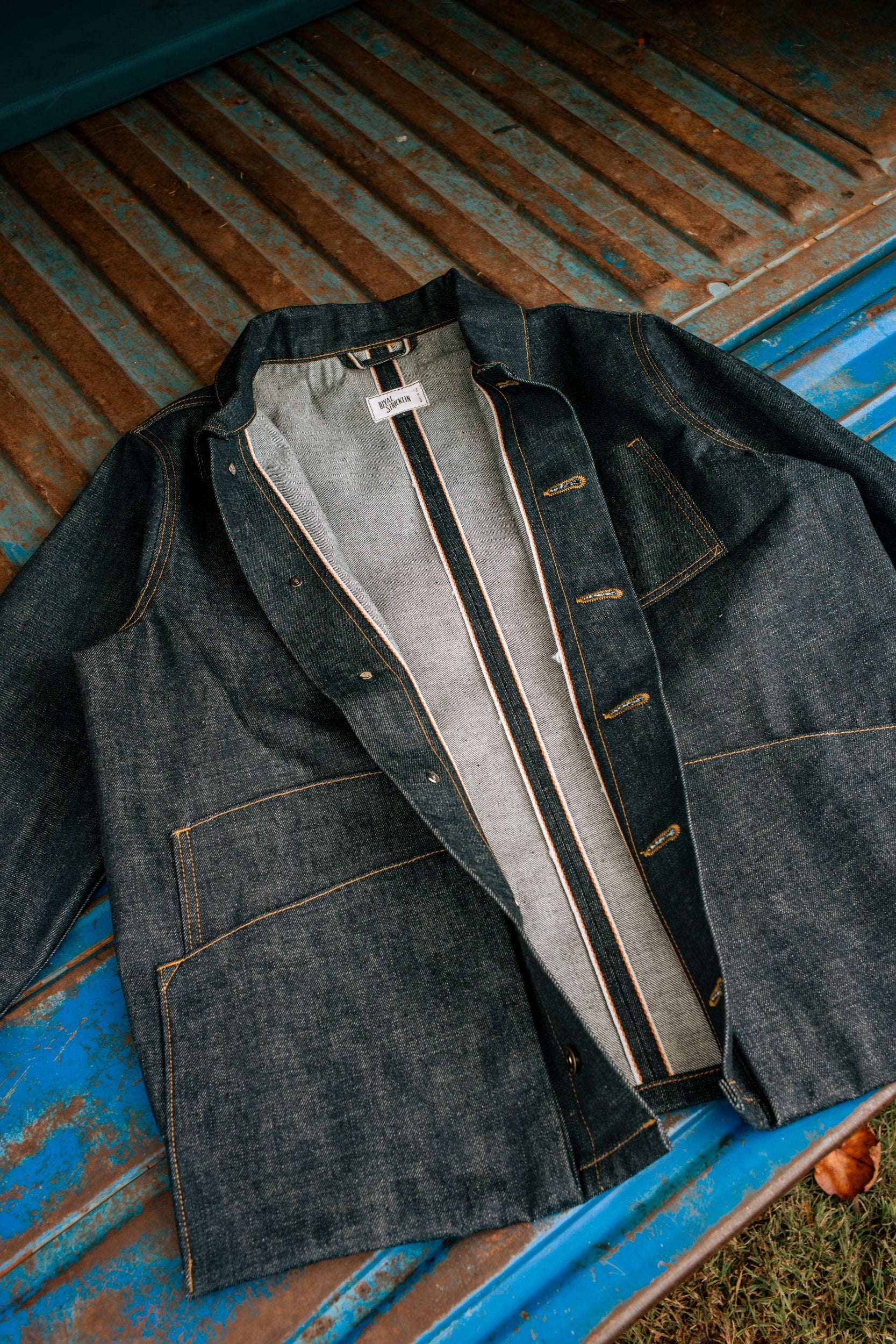 Amos Chore Coat - Rigid 15oz Japanese Selvedge Denim