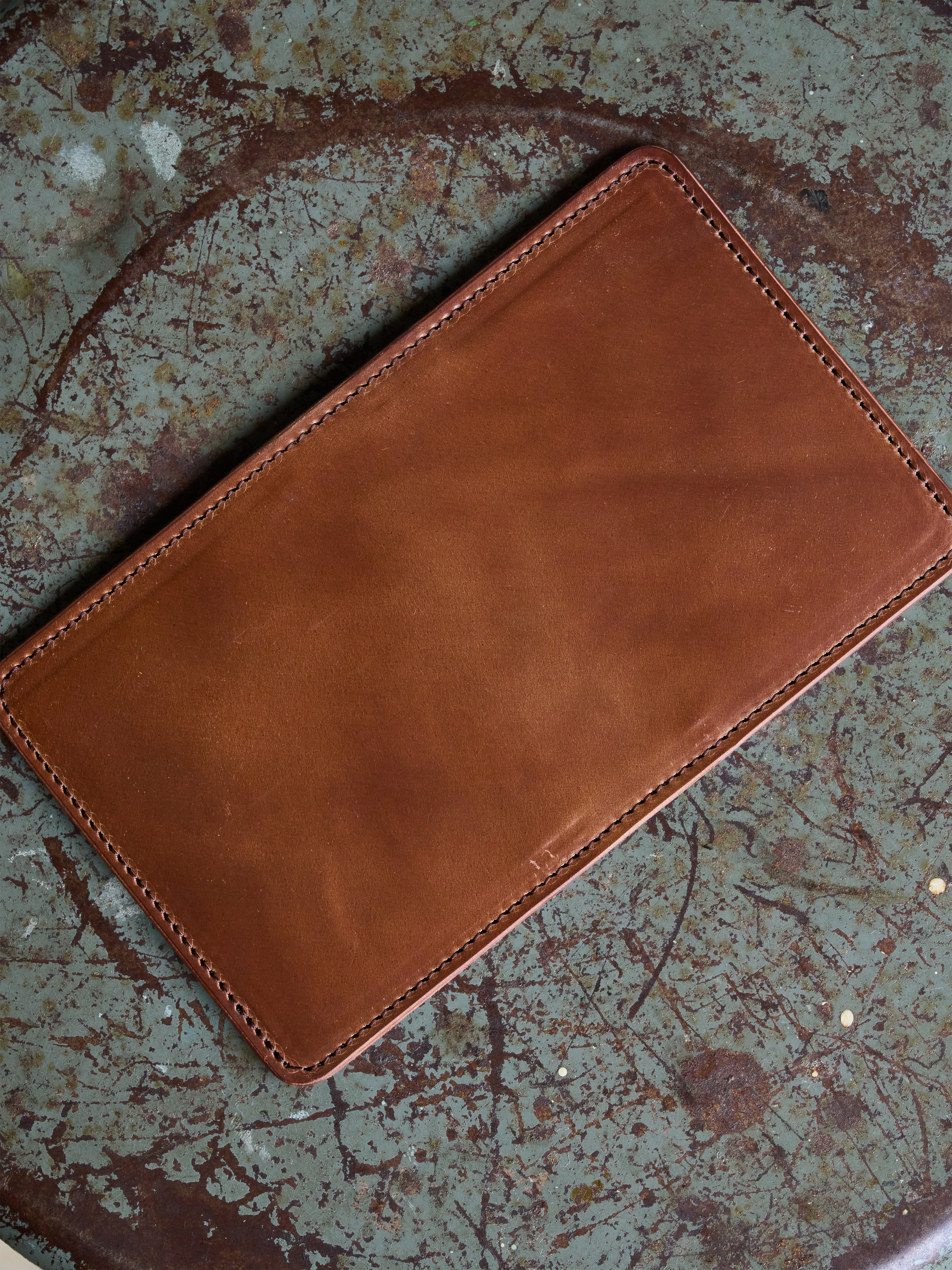 Miles Wallet - Horween Shell Cordovan - sample