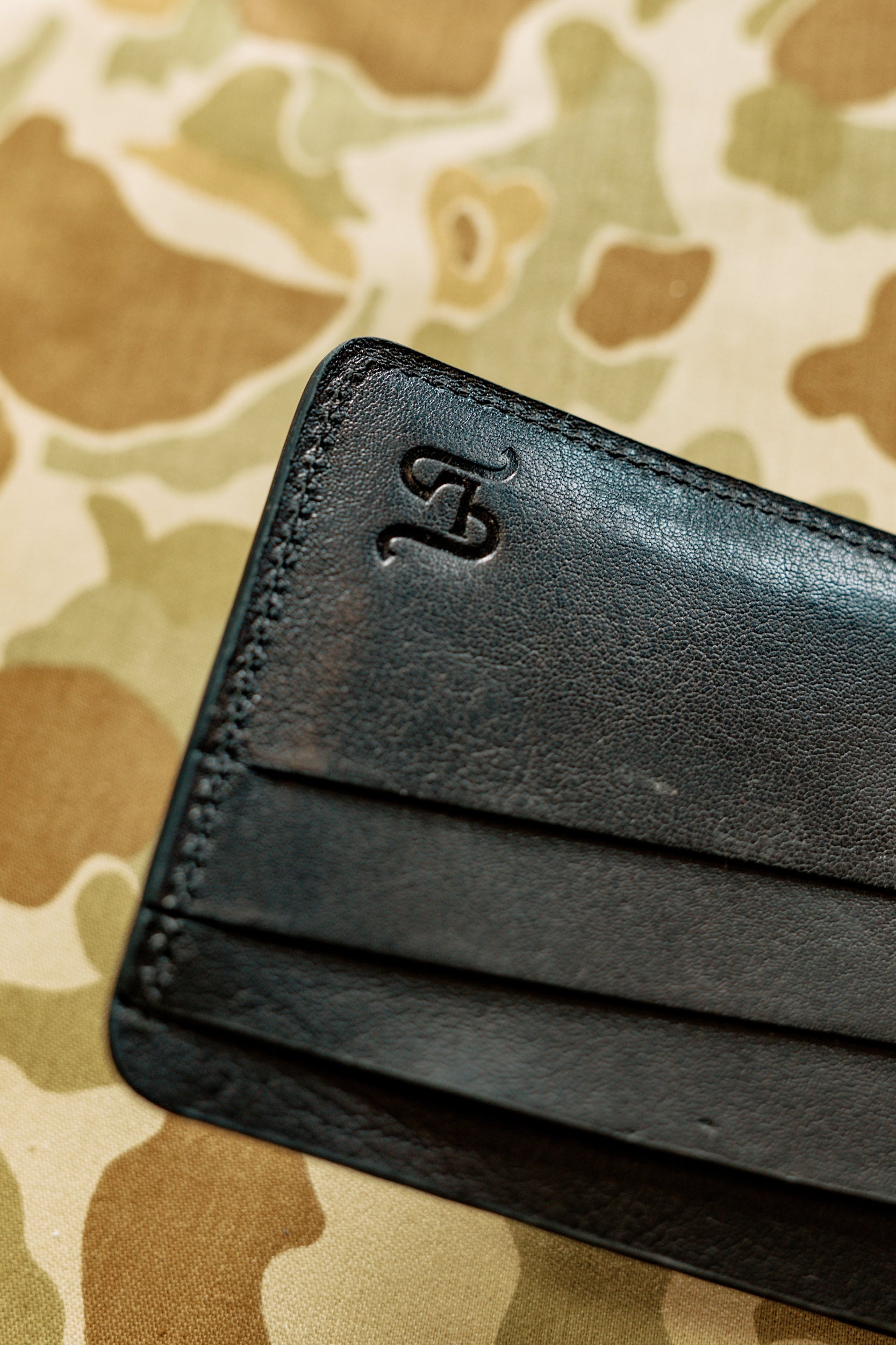 Klein Wallet - Loden Green Alligator / Kangaroo interior - Lower Belly Cut