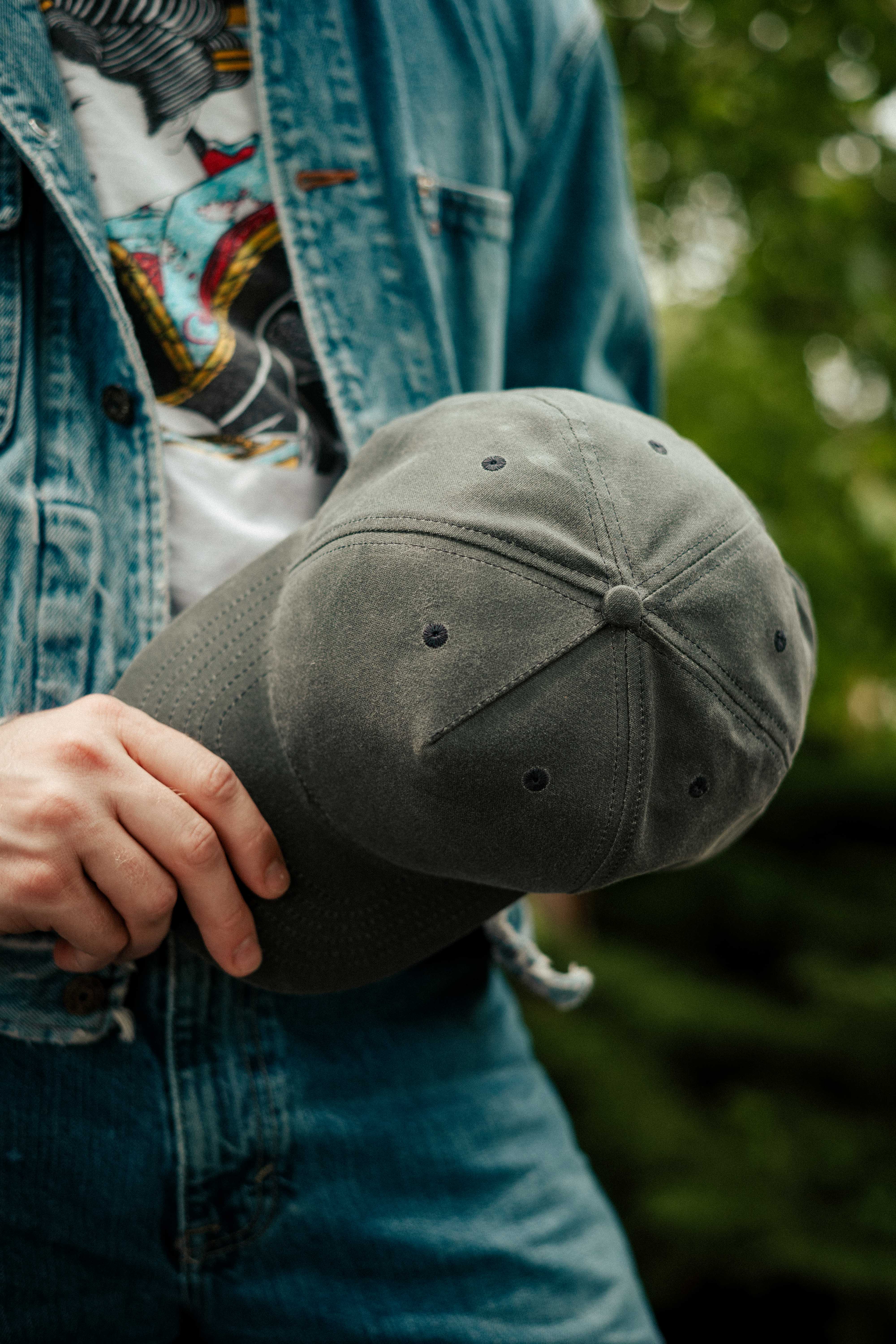 Waxed Canvas Cap - Grey - Early July Delivery