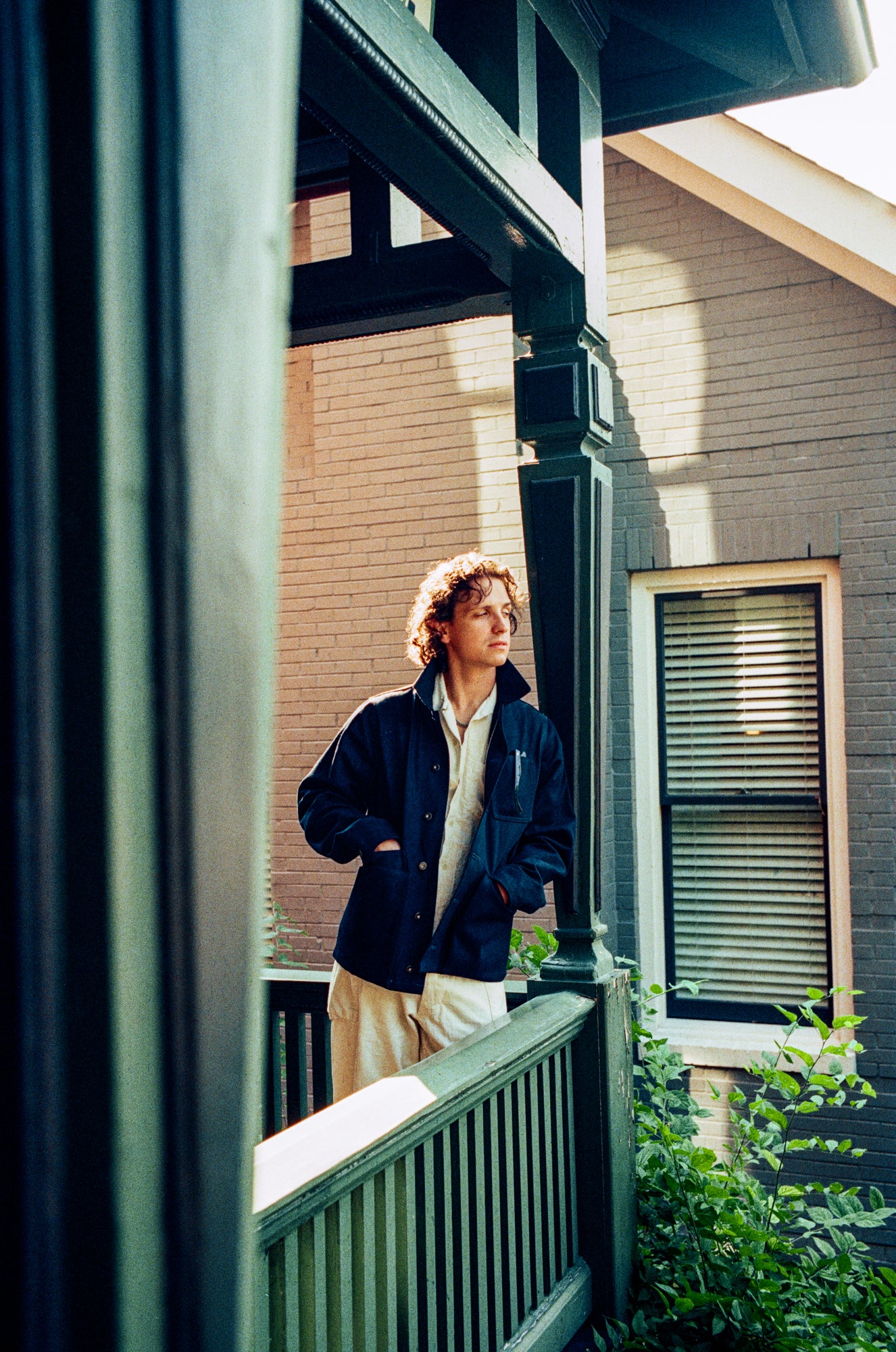 Amos Chore Coat - Indigo/Black - Rigid 14oz American Selvedge Denim - Preorder