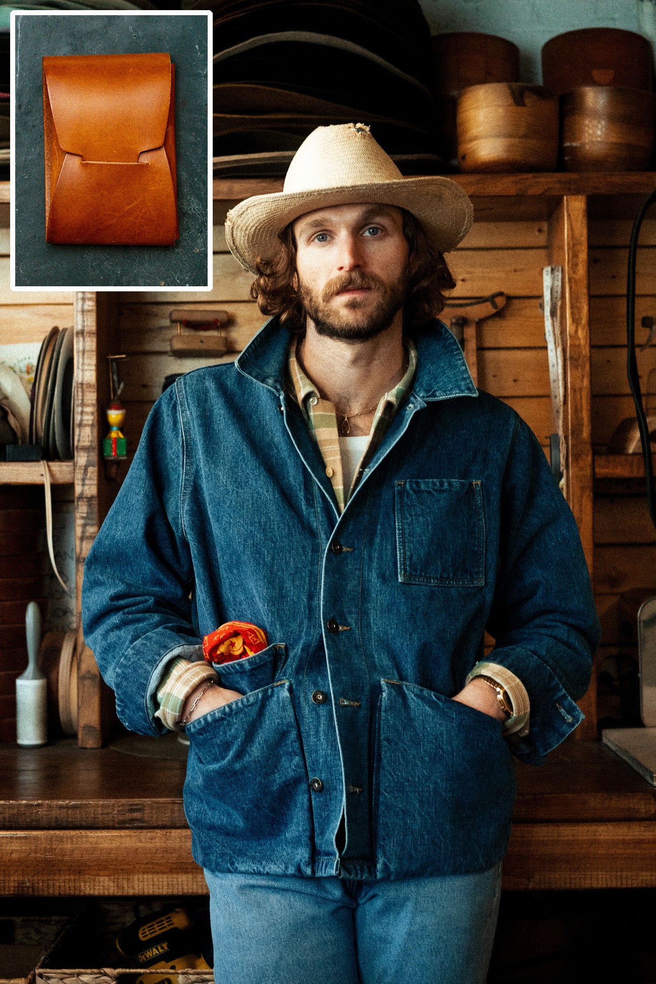 Amos Chore Coat - Stonewashed Denim - Preorder - April Delivery