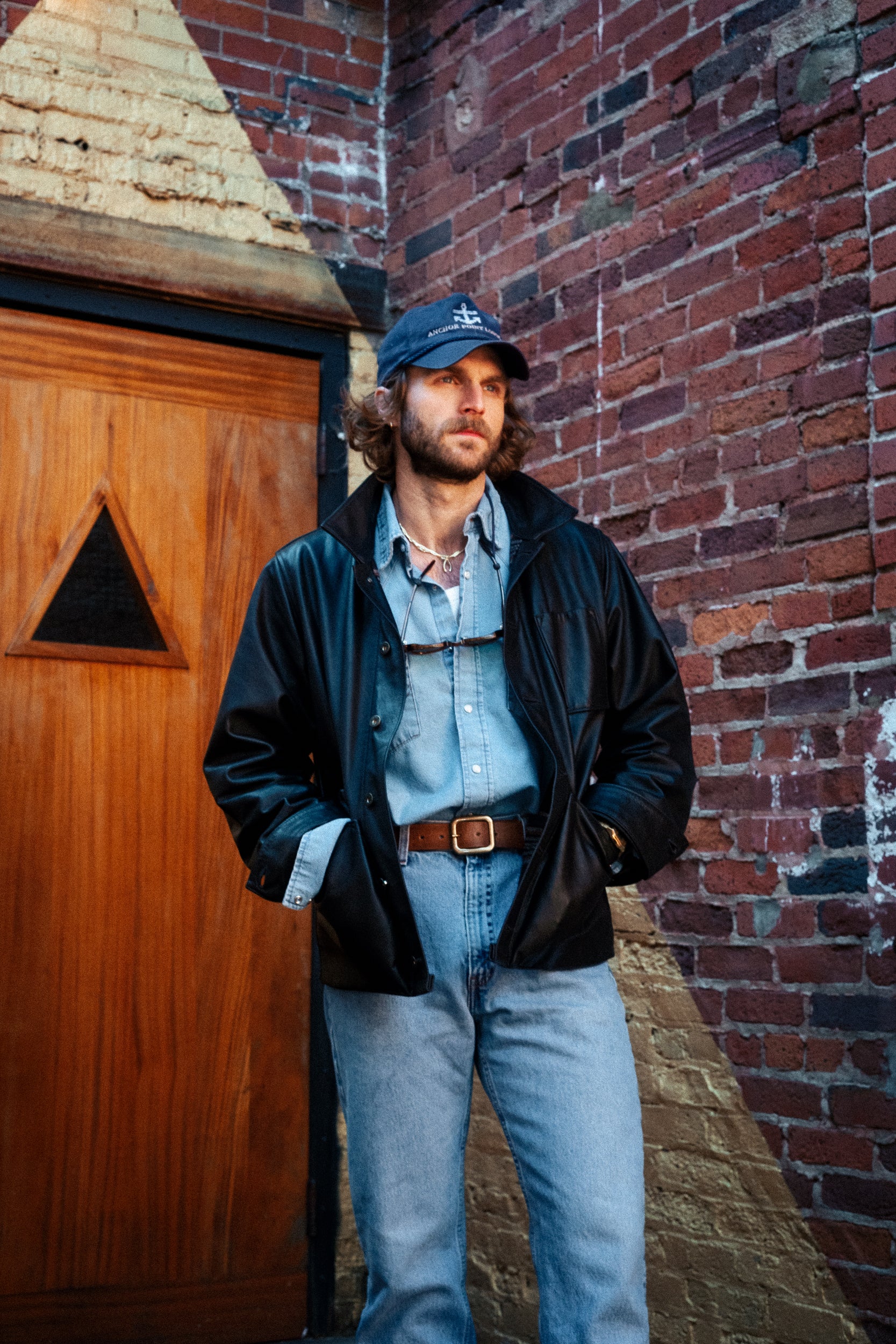 Amos Chore Coat - Black Pinnacle Horween Horsehide