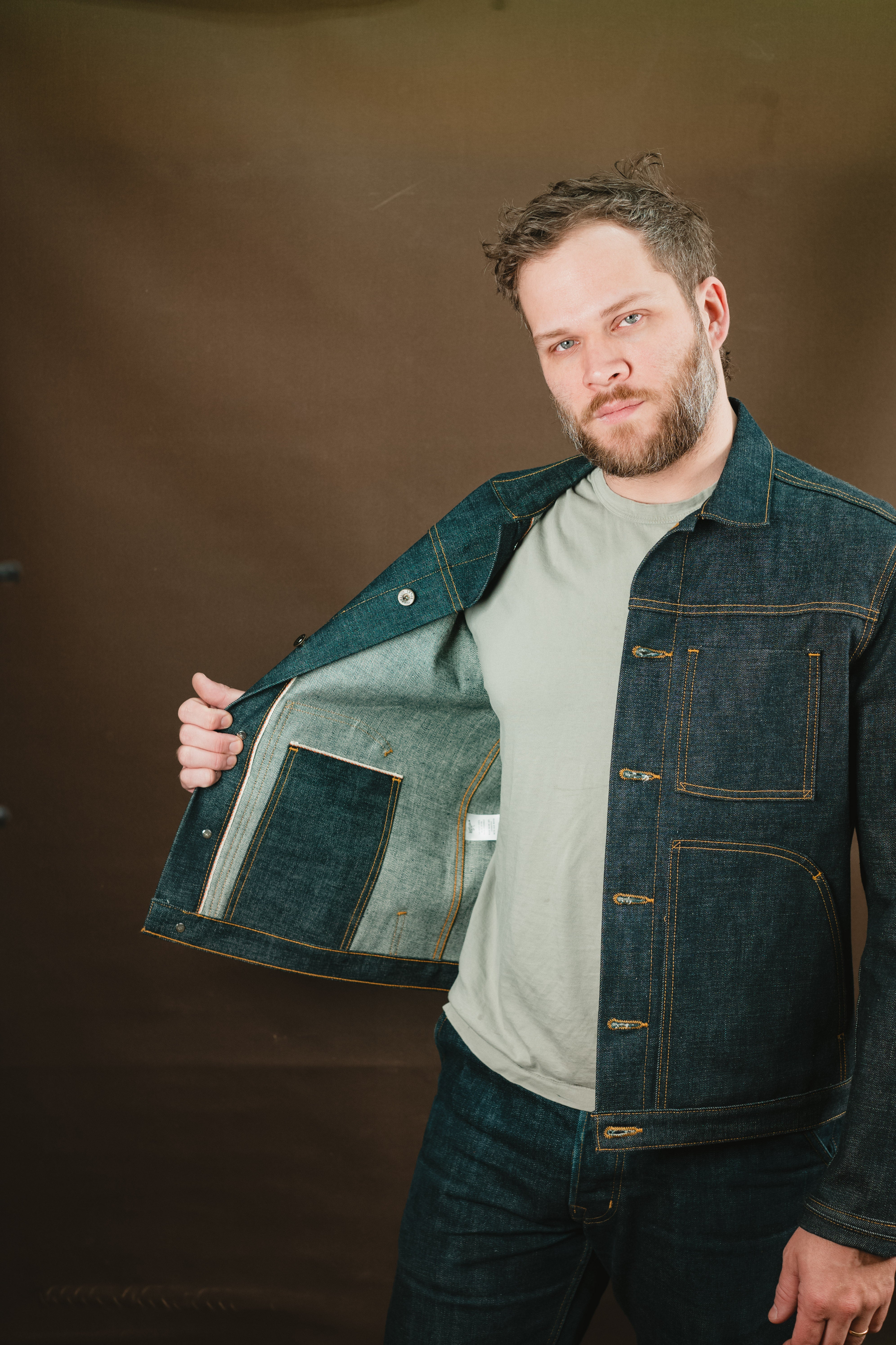 Wayman Jacket - Kuroki 15oz SLUBDOT Selvedge Denim