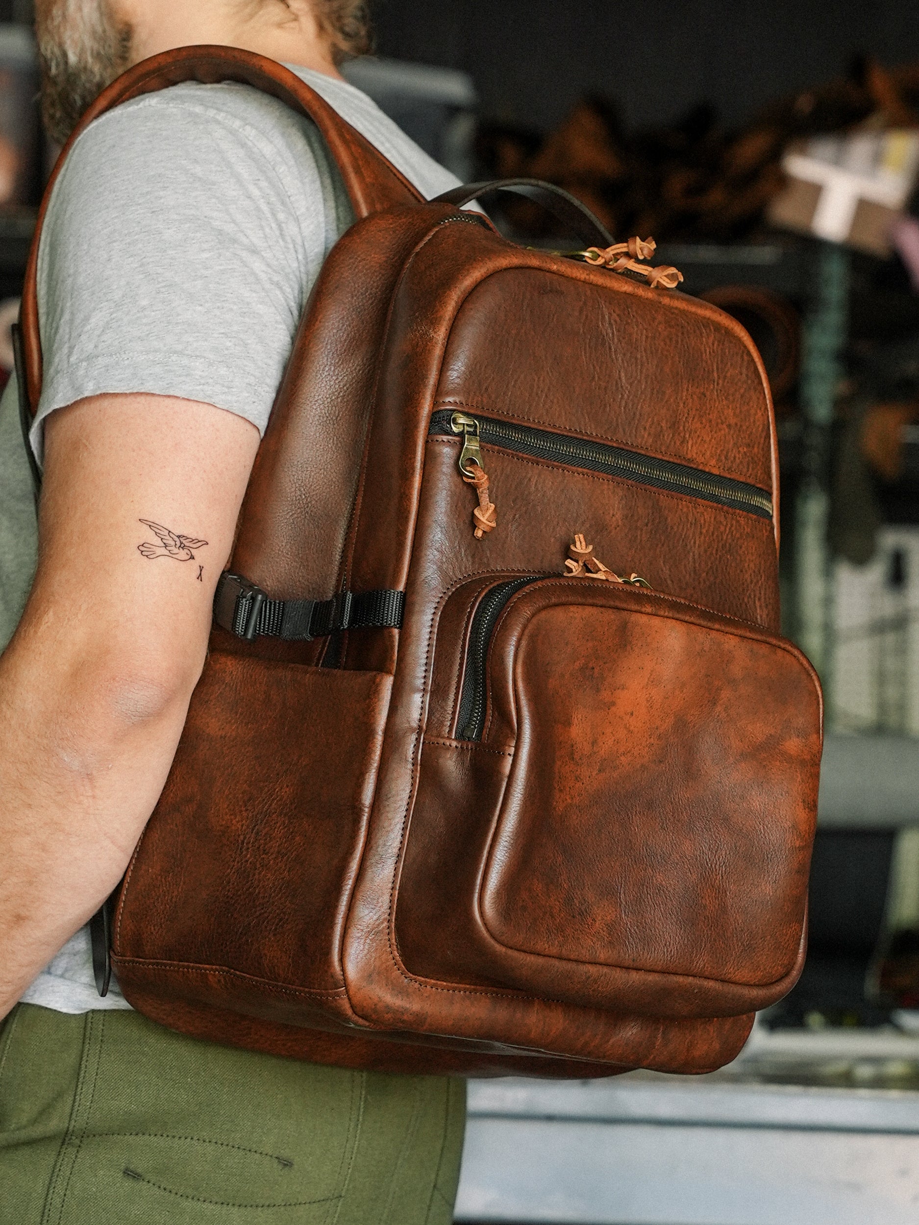 Field Pack - Cognac Nemesis Leather