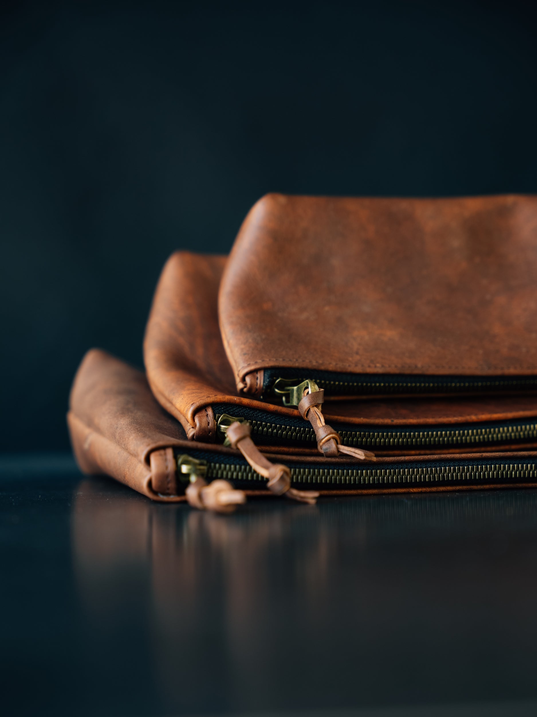Dylan Zip Pouch - MEDIUM - Badalassi Carlo Cognac Nemesis