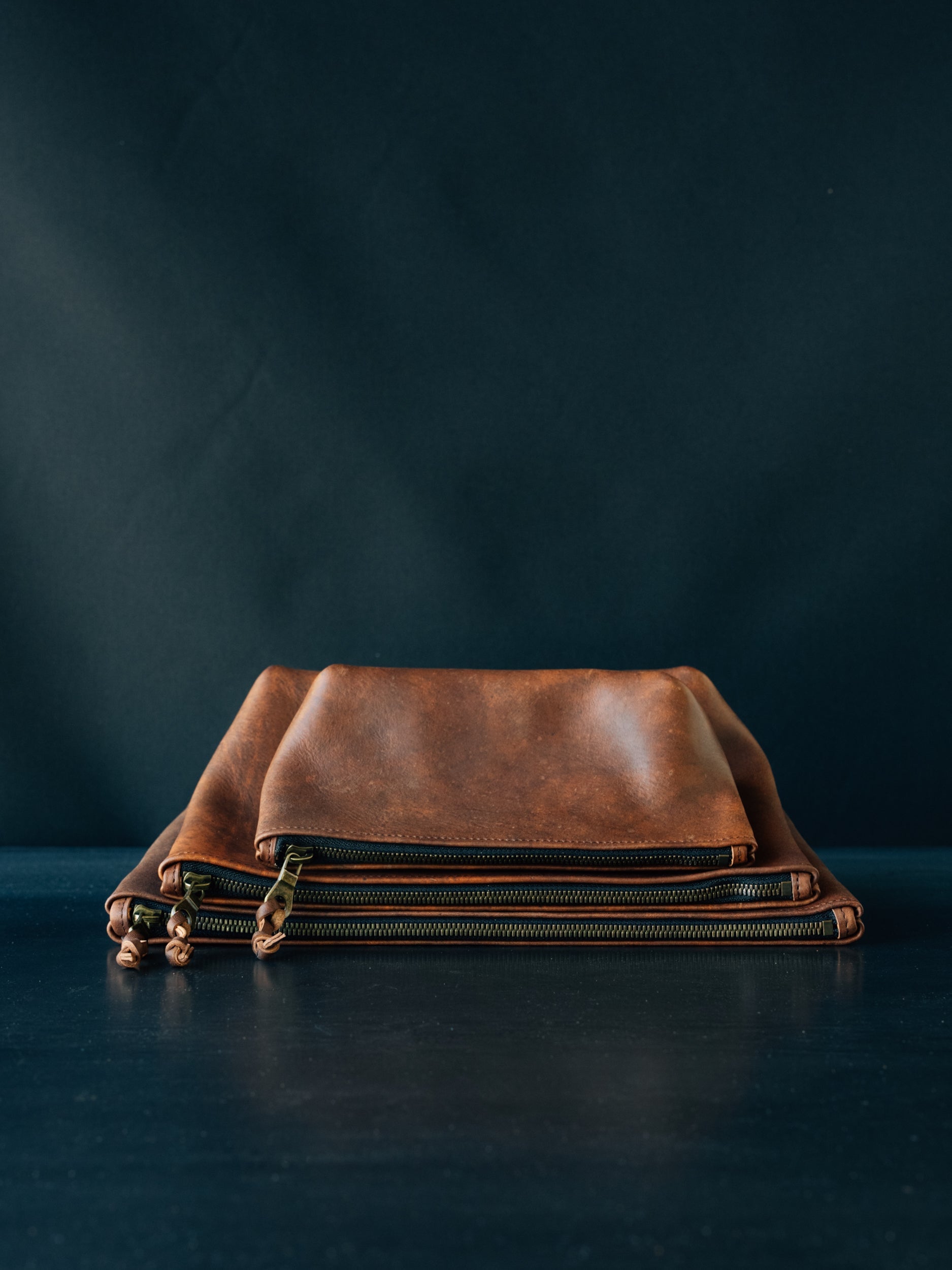 Dylan Zip Pouch - MEDIUM - Badalassi Carlo Cognac Nemesis