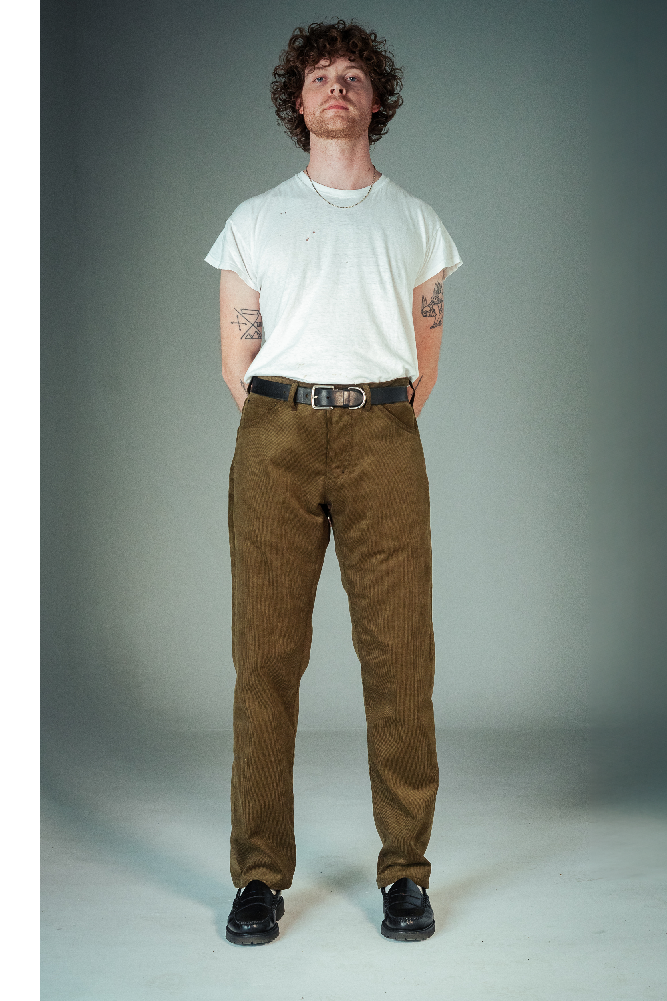 Stratton Straight - Olive Corduroy