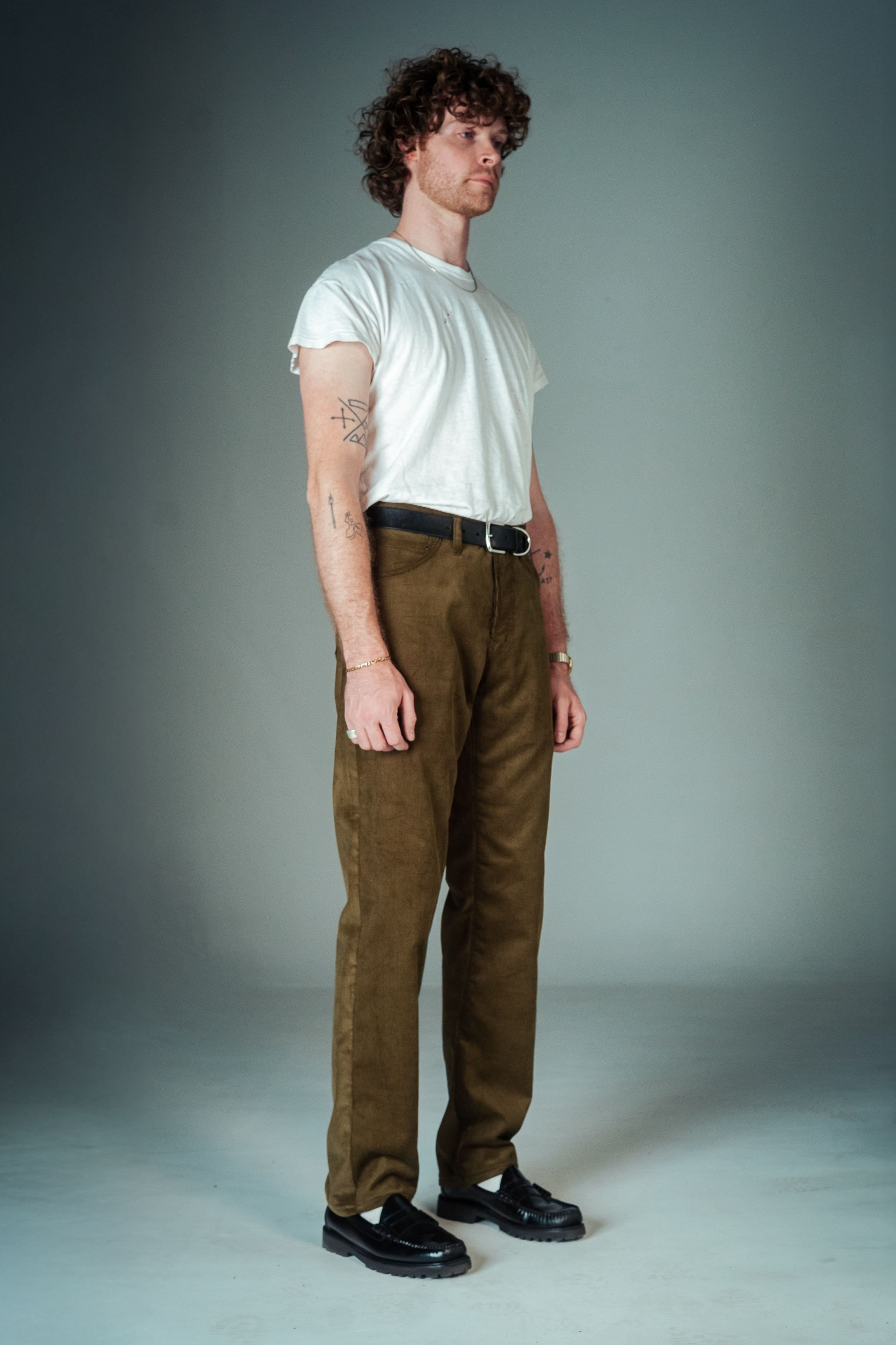 Stratton Straight - Olive Corduroy