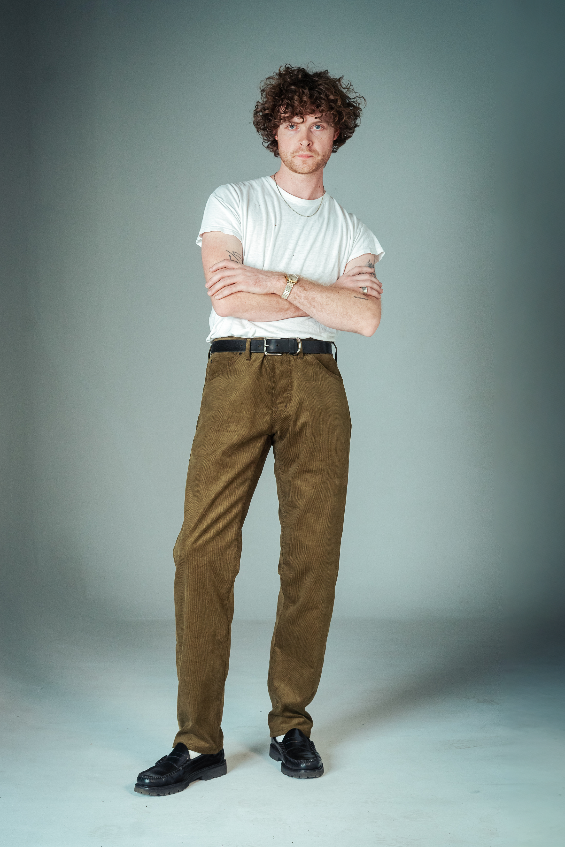 Stratton Straight - Olive Corduroy