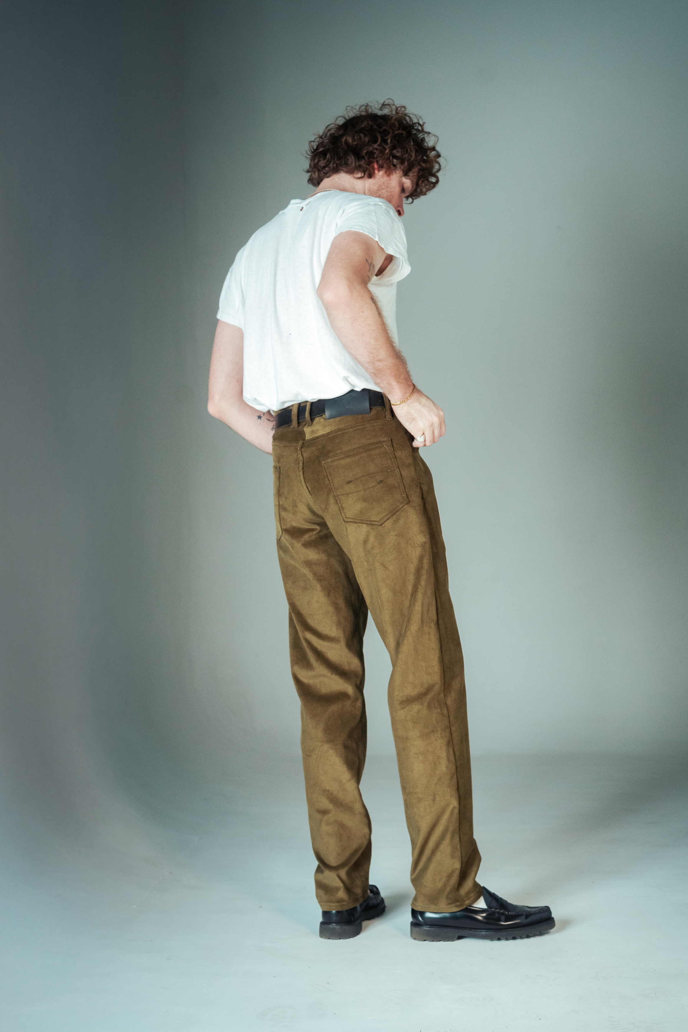 Stratton Straight - Olive Corduroy