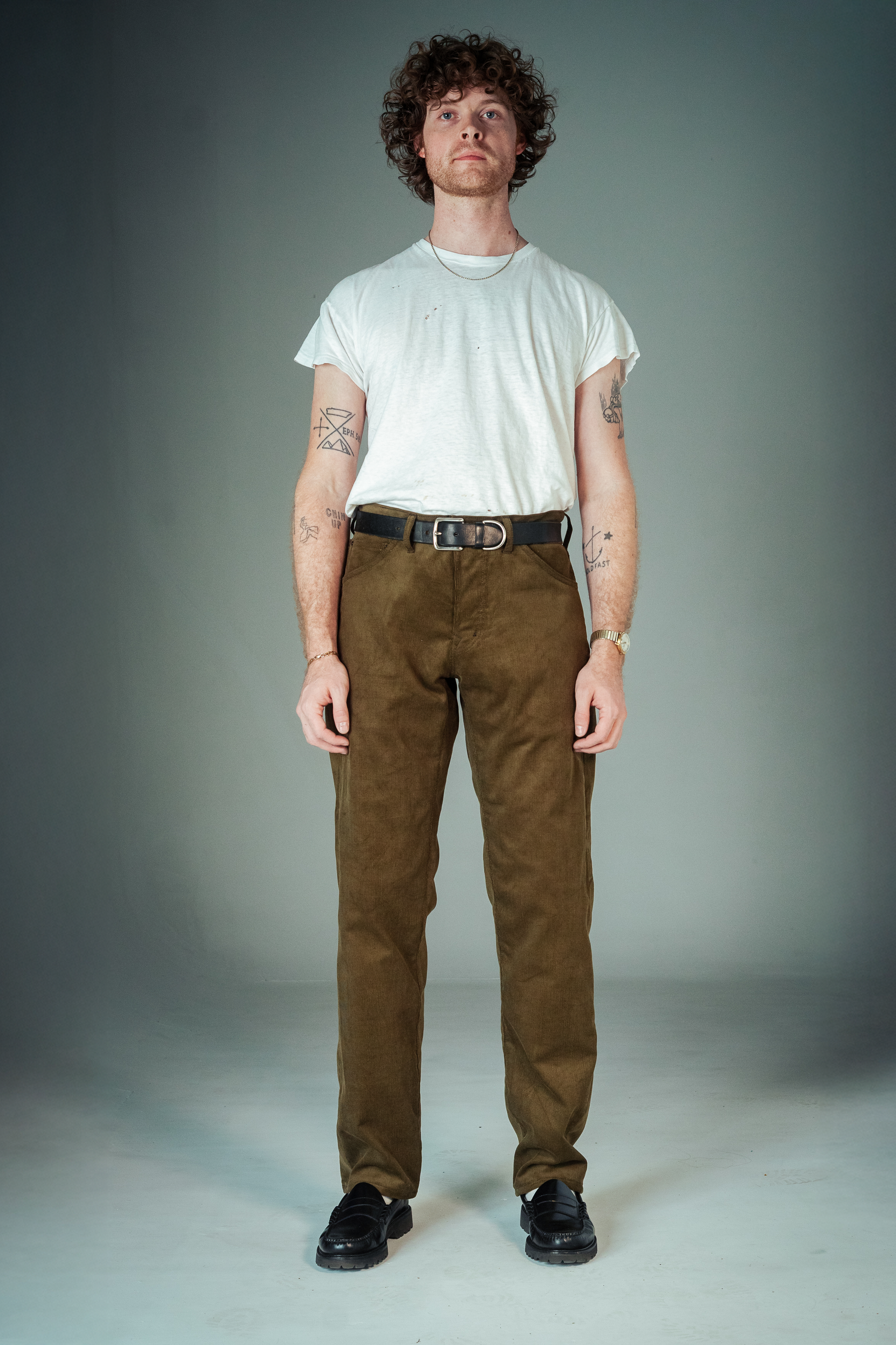 Stratton Straight - Olive Corduroy