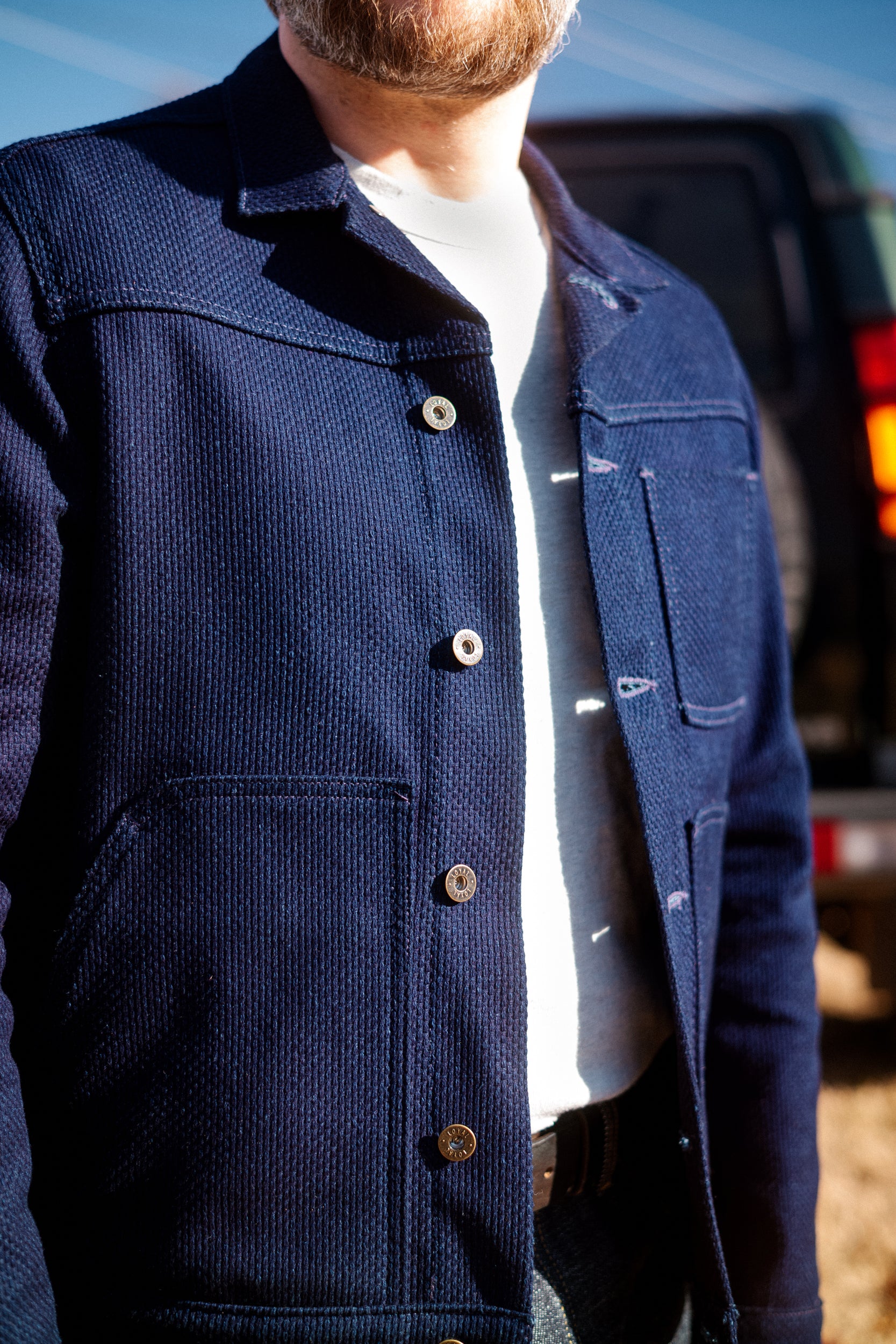 Wayman Jacket - 12oz Indigo Sashiko