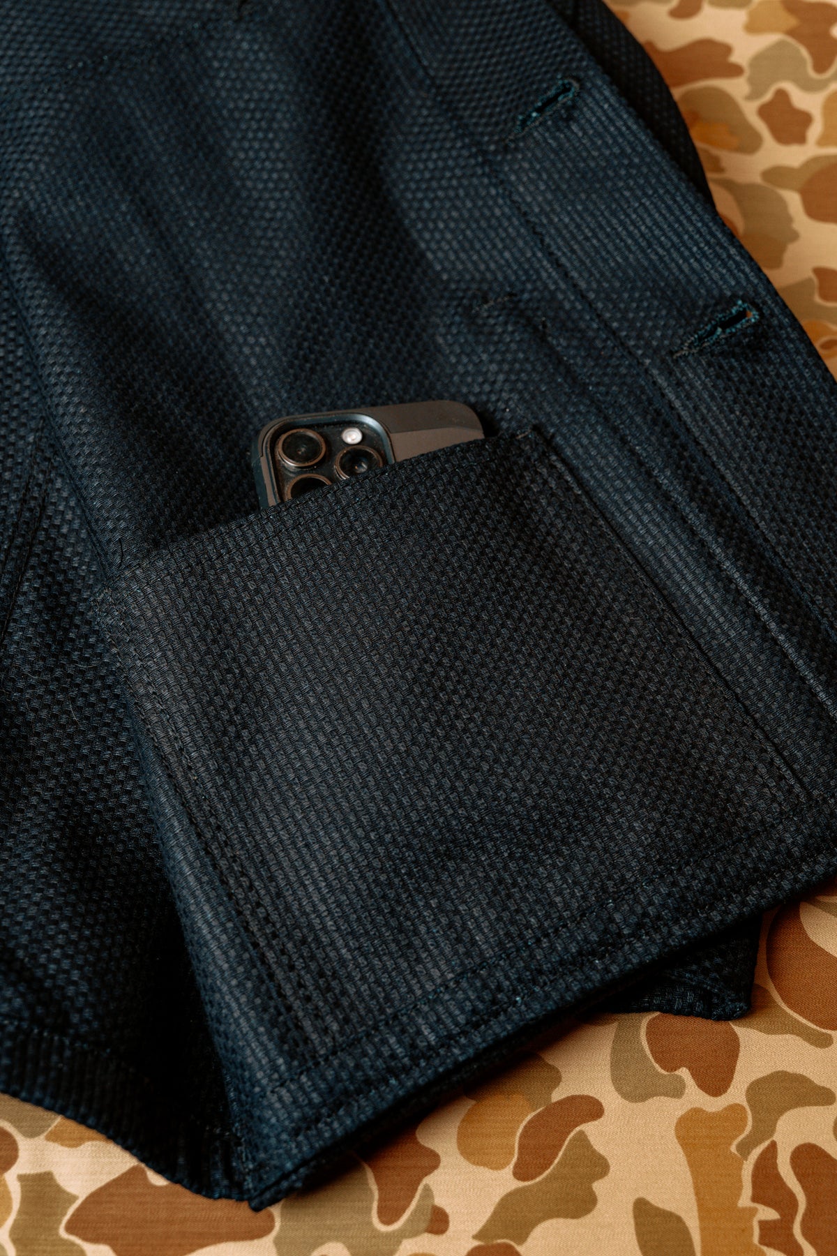 Amos Chore Coat - 12oz Indigo Sashiko