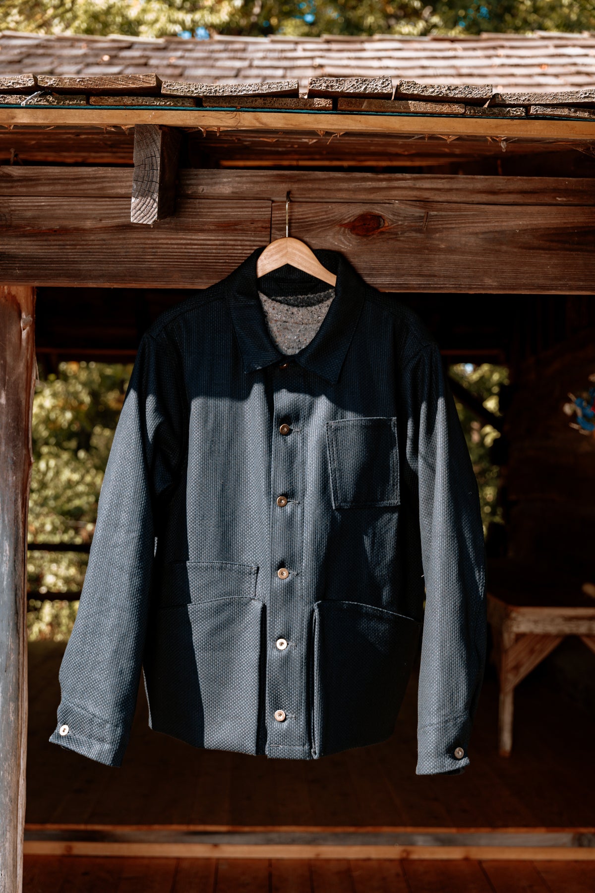 Amos Chore Coat - 12oz Indigo Sashiko