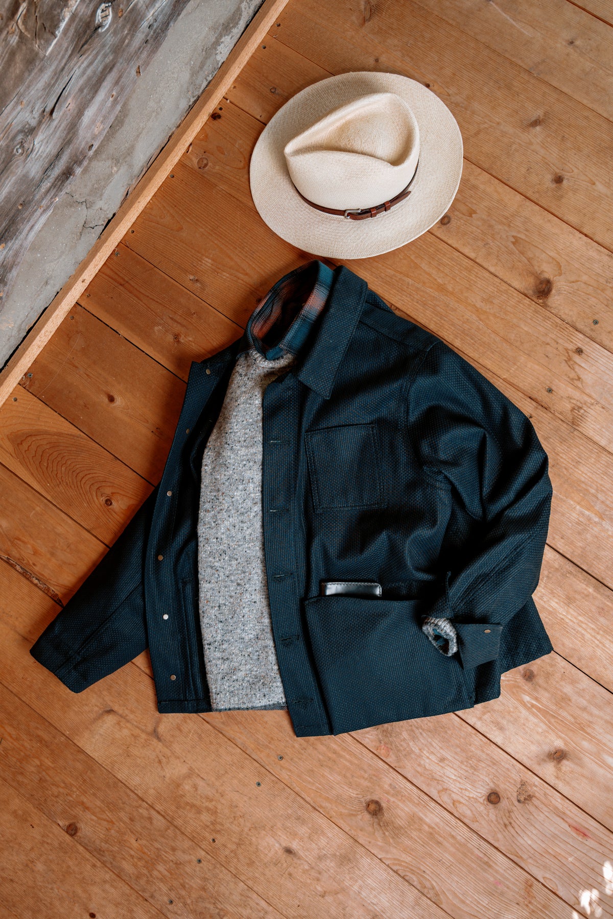 Amos Chore Coat - 12oz Indigo Sashiko