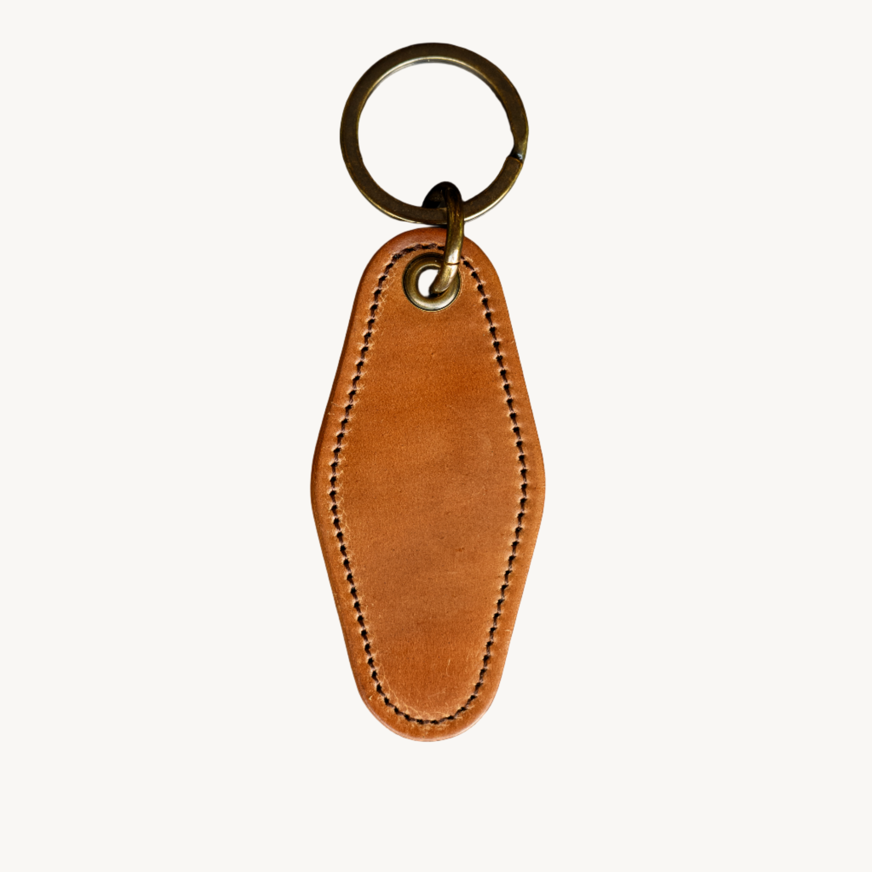 Motel Key Ring - Natural Shell Cordovan