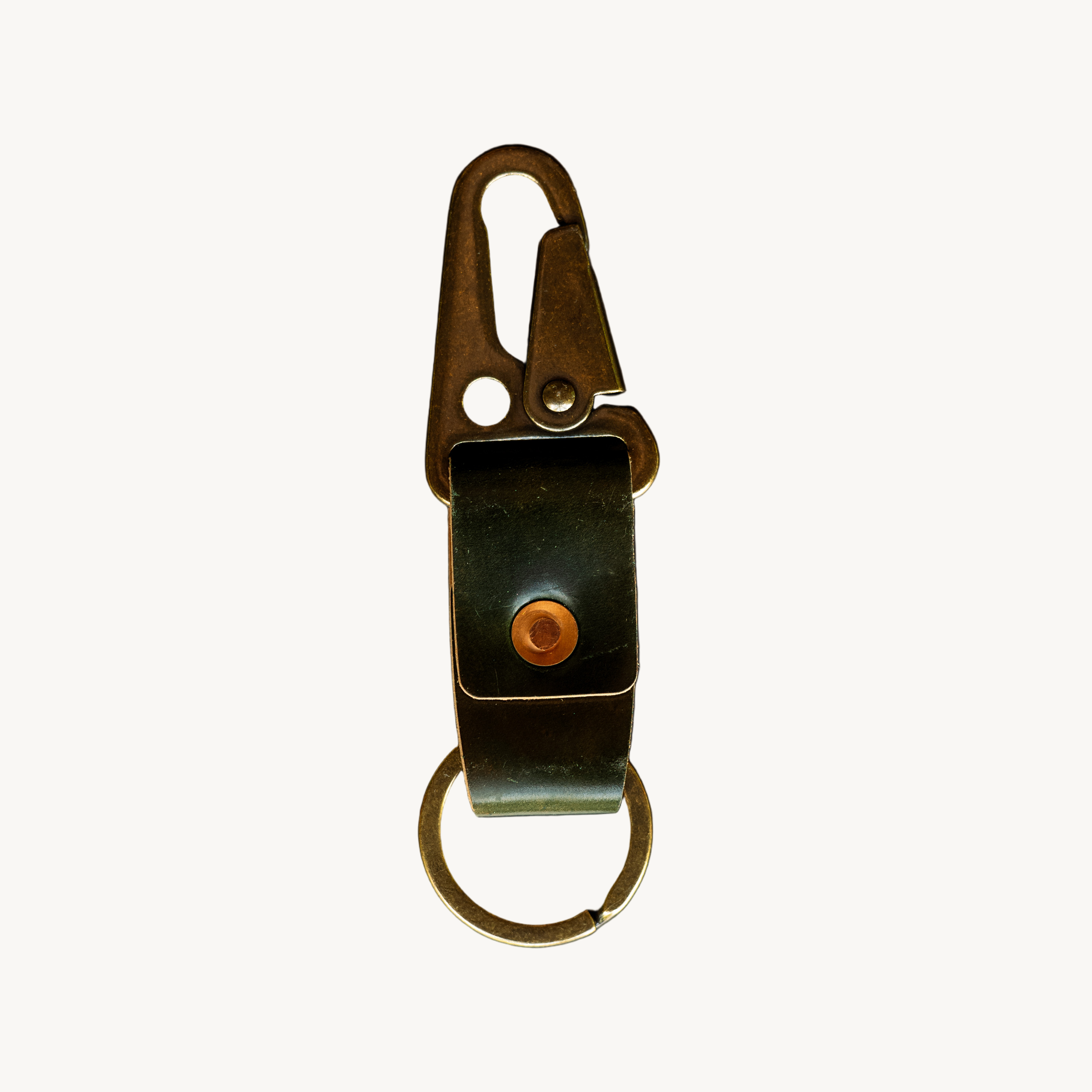Key Clip - Marbled Shell Cordovan