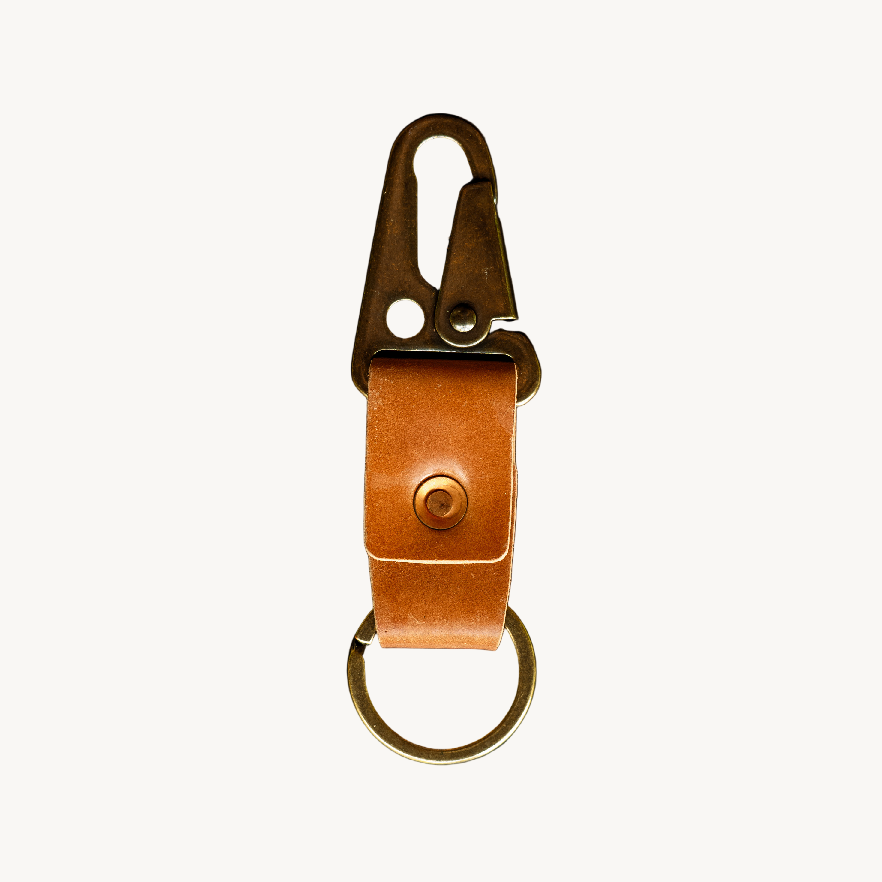 Key Clip - Natural Shell Cordovan