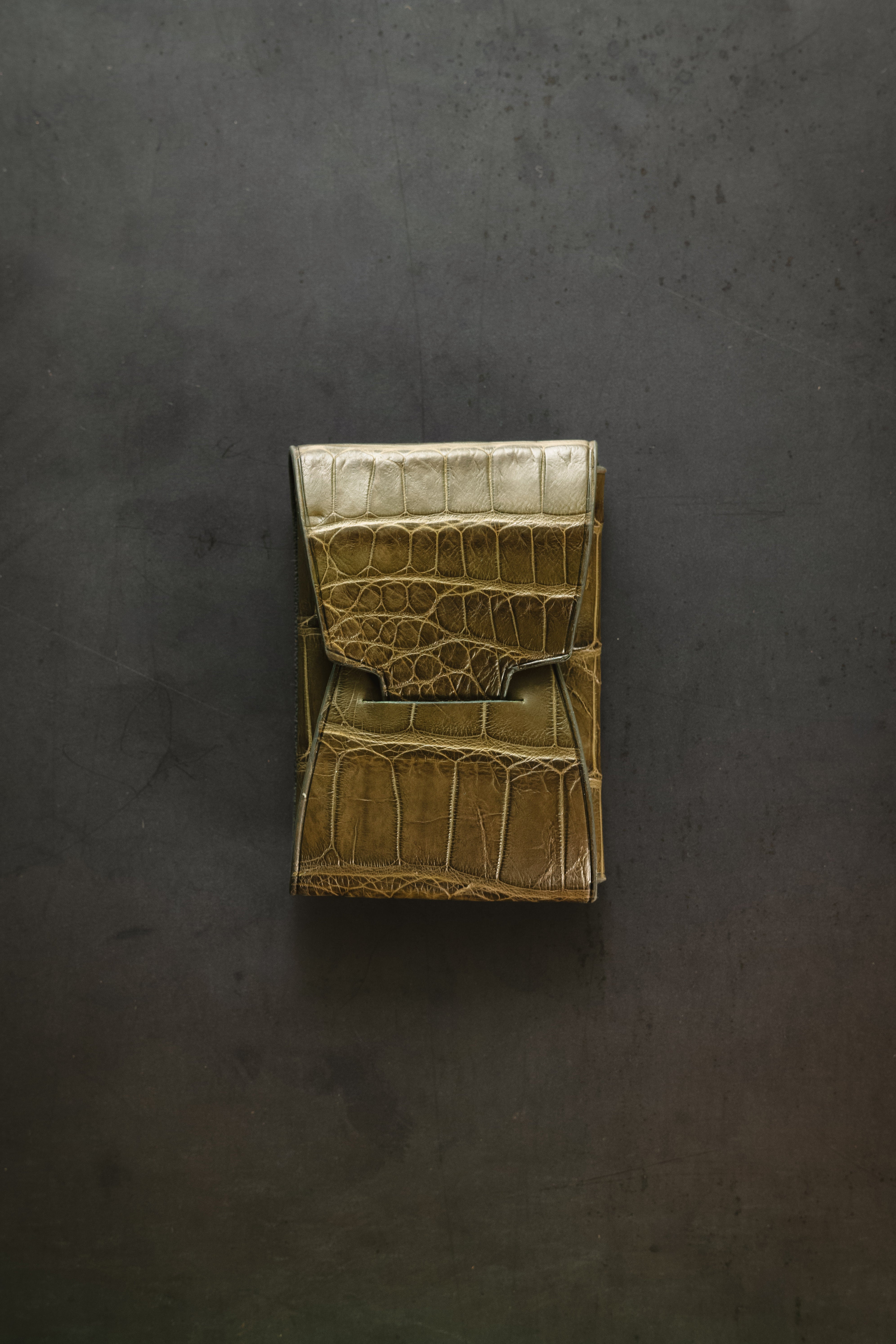 Johnny Slim - Loden Green American Alligator - blemished