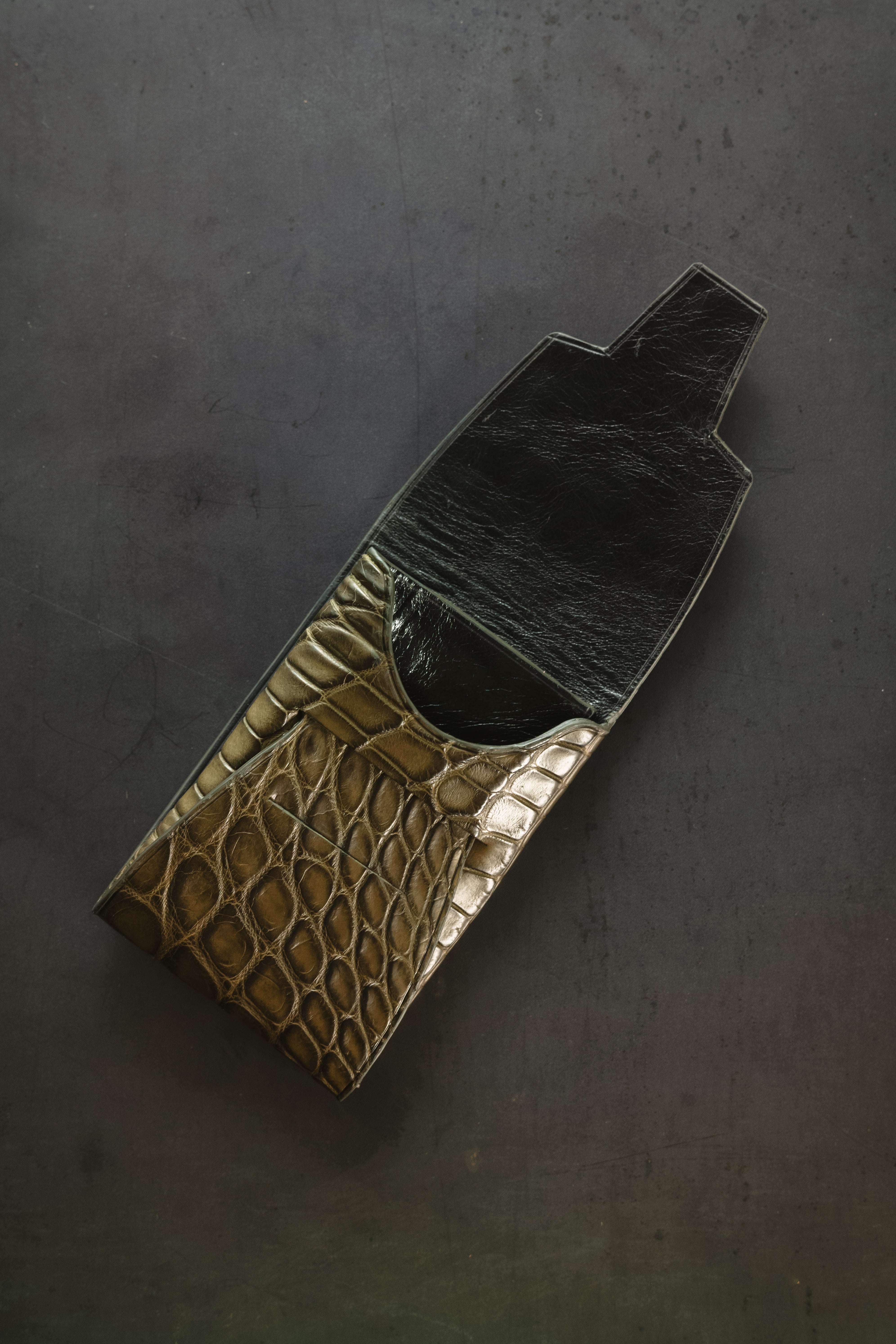 Johnny Slim - Loden Green American Alligator