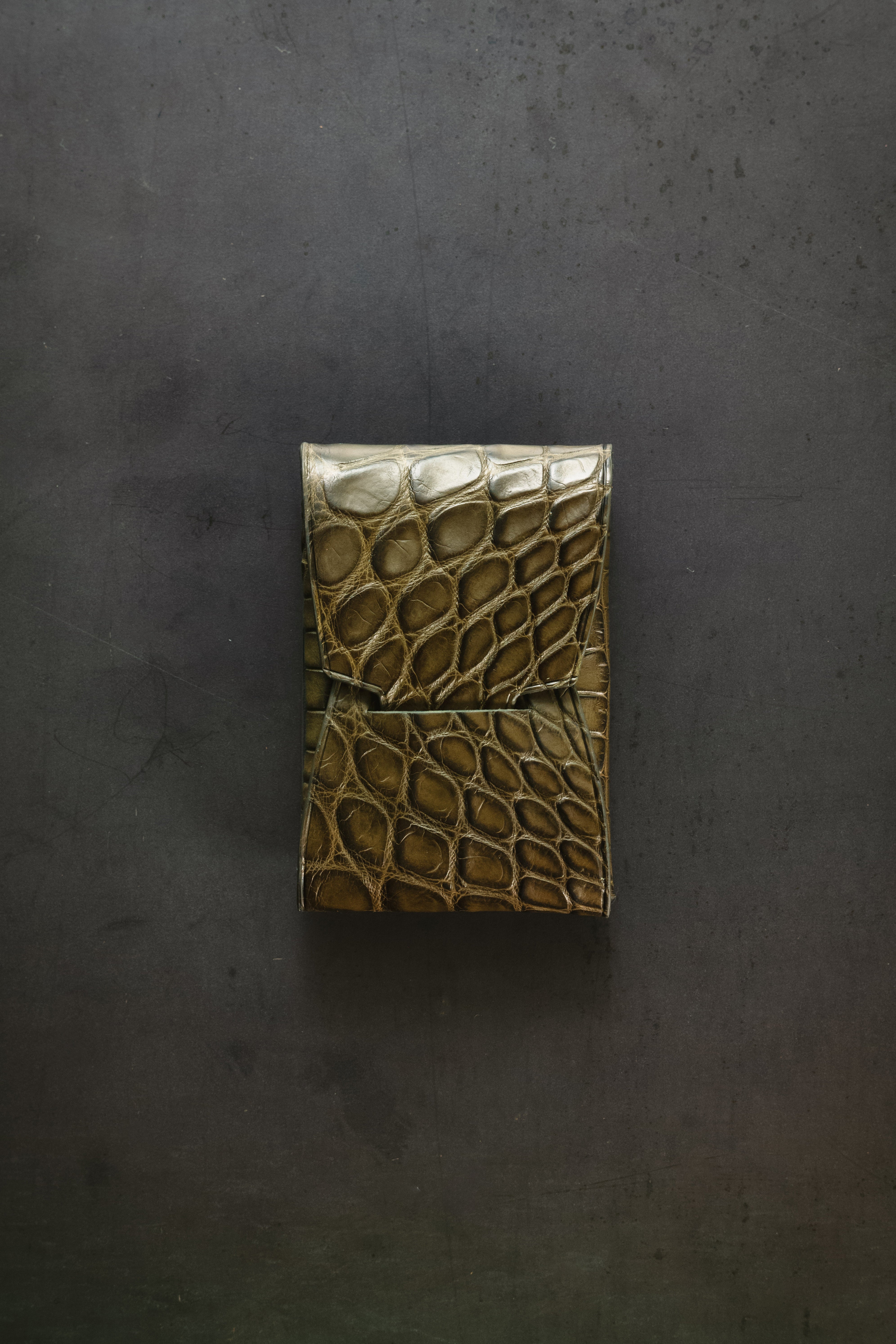 Johnny Slim - Loden Green American Alligator