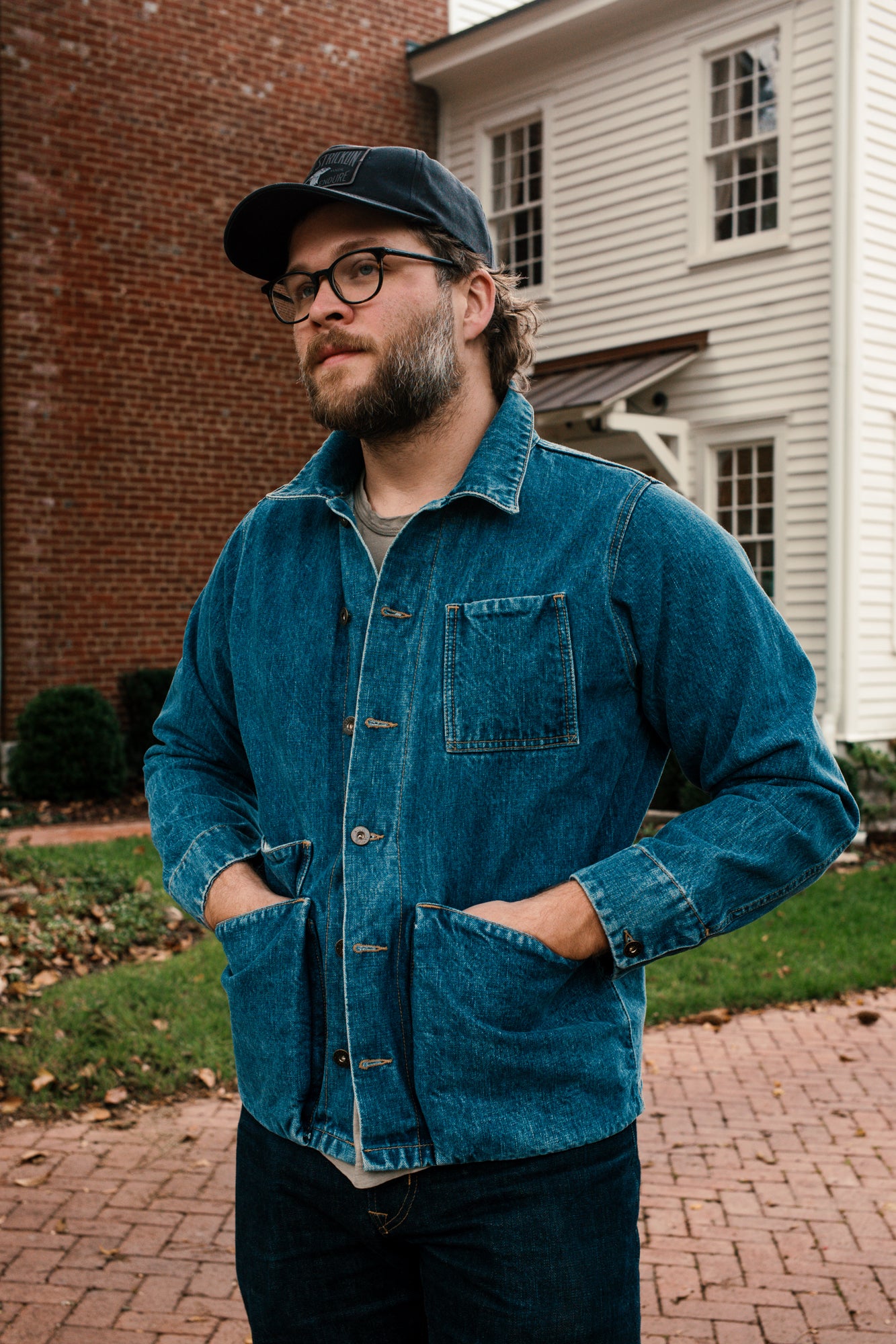 Amos Chore Coat - Stonewashed 15oz Japanese Selvedge Denim